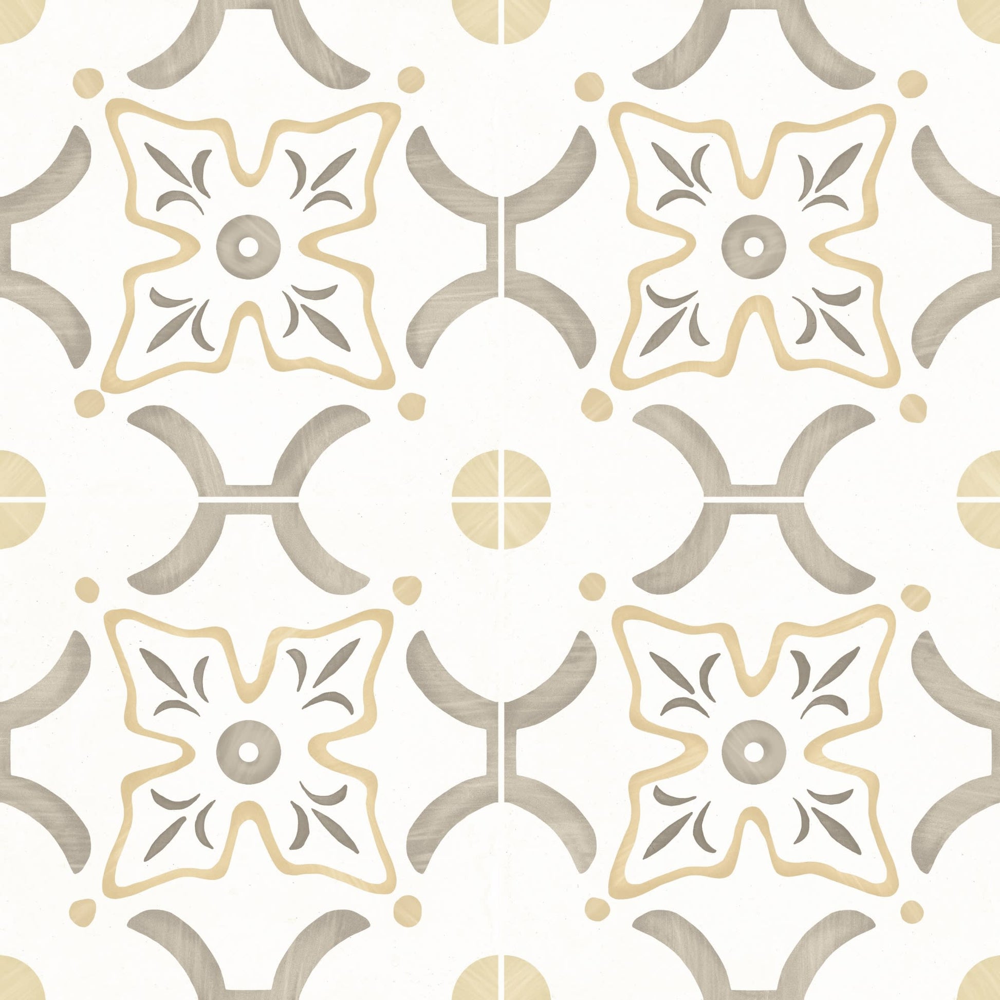 Carrelage effet Carreau ciment Roselis Vert 22,3x22,3x0,9 cm Levior - Sol et mur intérieur