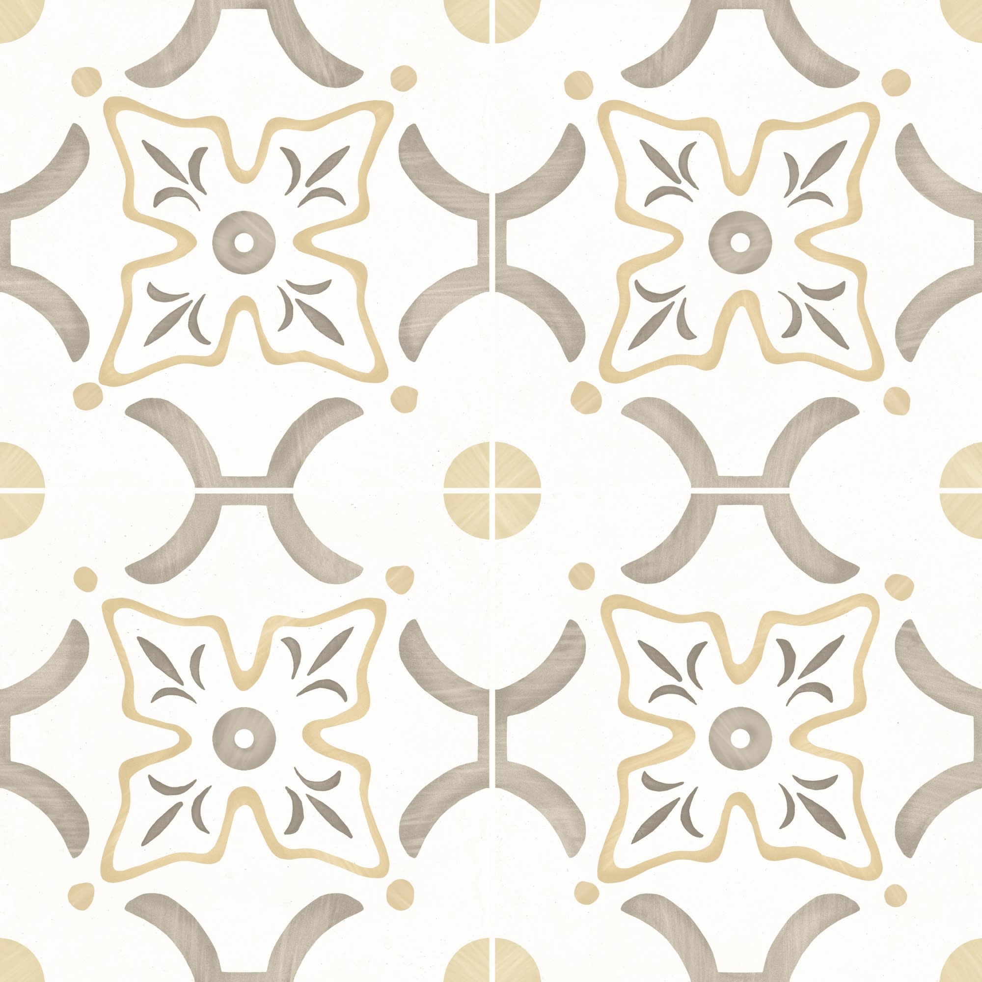 Carrelage effet Carreau ciment Roselis Vert 22,3x22,3x0,9 cm Levior - Sol et mur intérieur