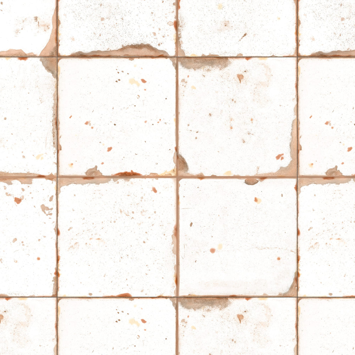 Carrelage Vintage Blanc 33x33x0,95 cm Rhodes - Sol et mur intérieur