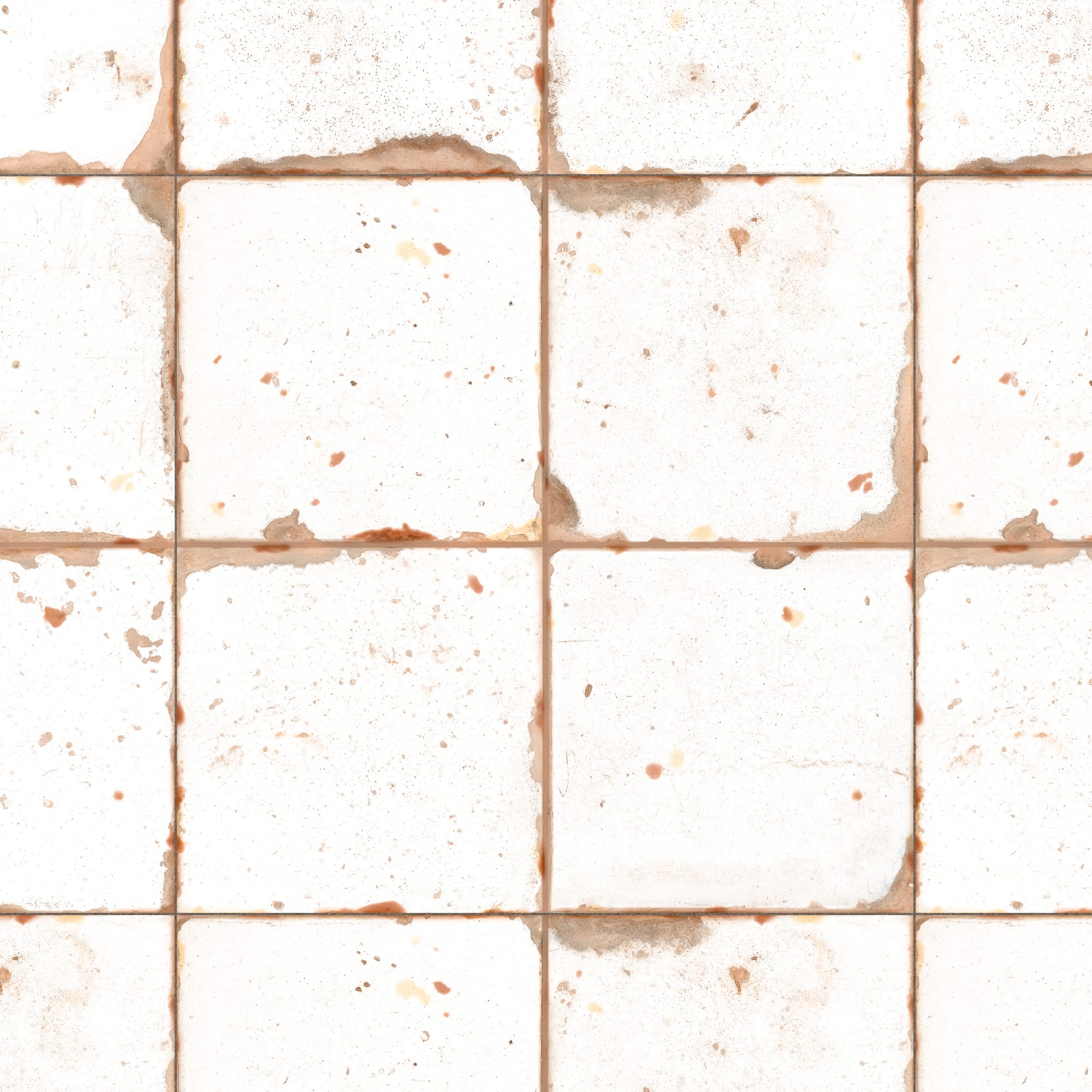 Carrelage Vintage Blanc 33x33x0,95 cm Rhodes - Sol et mur intérieur