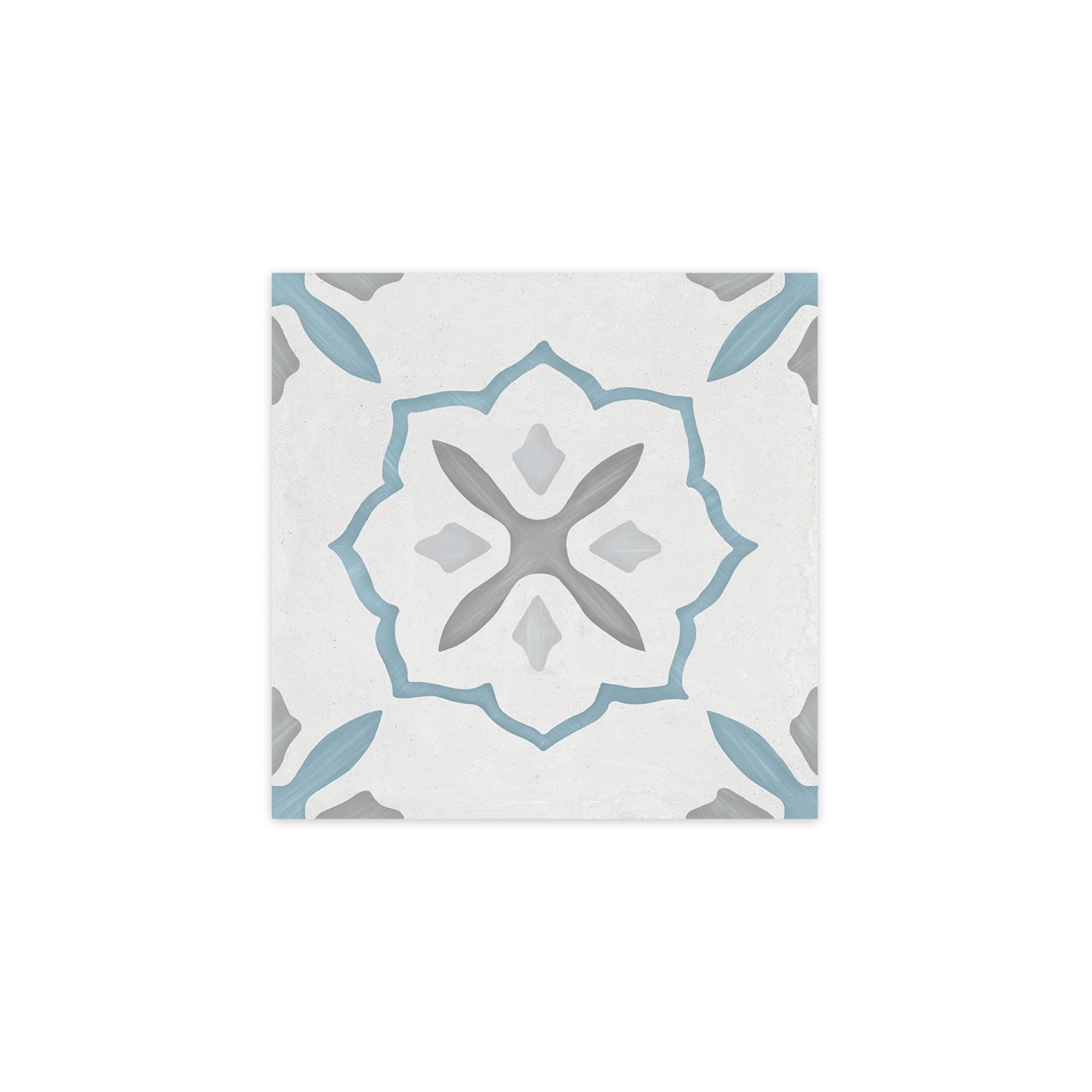 Carrelage effet Carreau ciment Moralis Bleu 22,3x22,3x0,9 cm Ventoril - Sol et mur intérieur