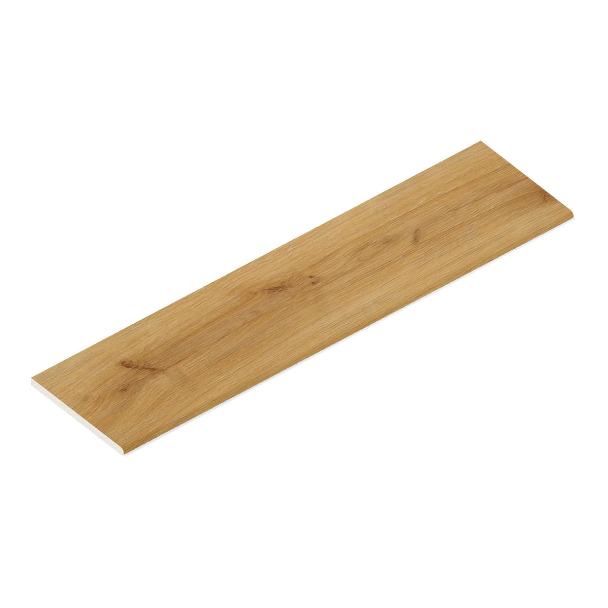 Margelle de piscine effet Bois Chêne Brun 120x30x2 cm Bord 1/2 Rond Bravino