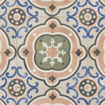Carrelage Vintage effet Carreau ciment Multicolore Gades 45x45x0,95 cm Florava - Sol et mur intérieur