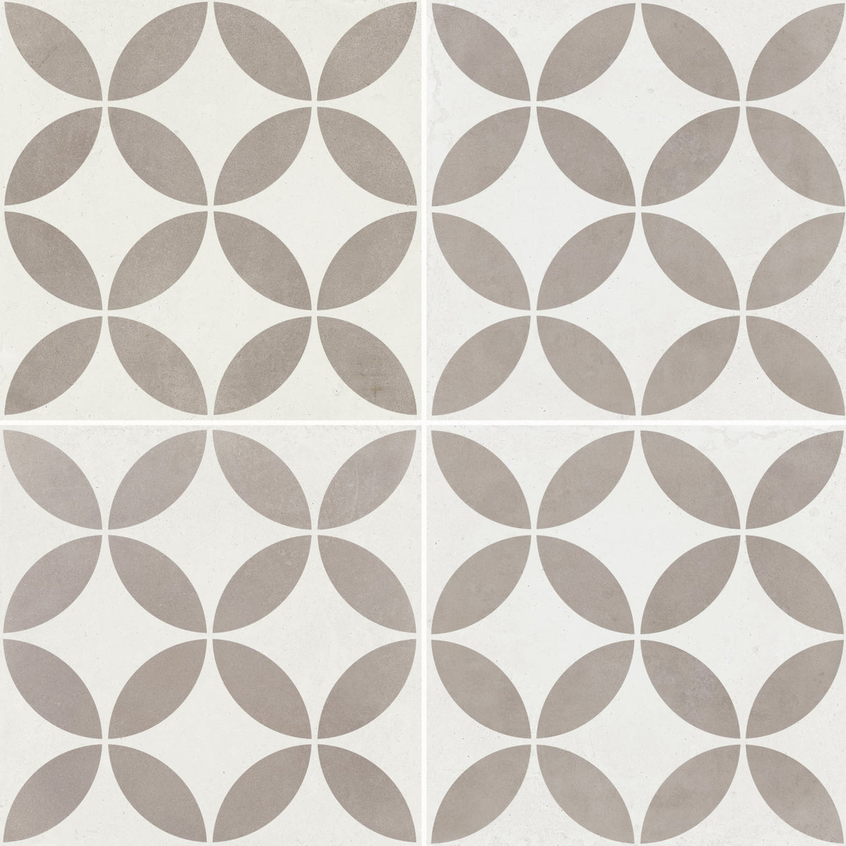 Carrelage effet Carreau ciment Axerio Greige 22,3x22,3x0,9 cm Savero - Sol et mur intérieur