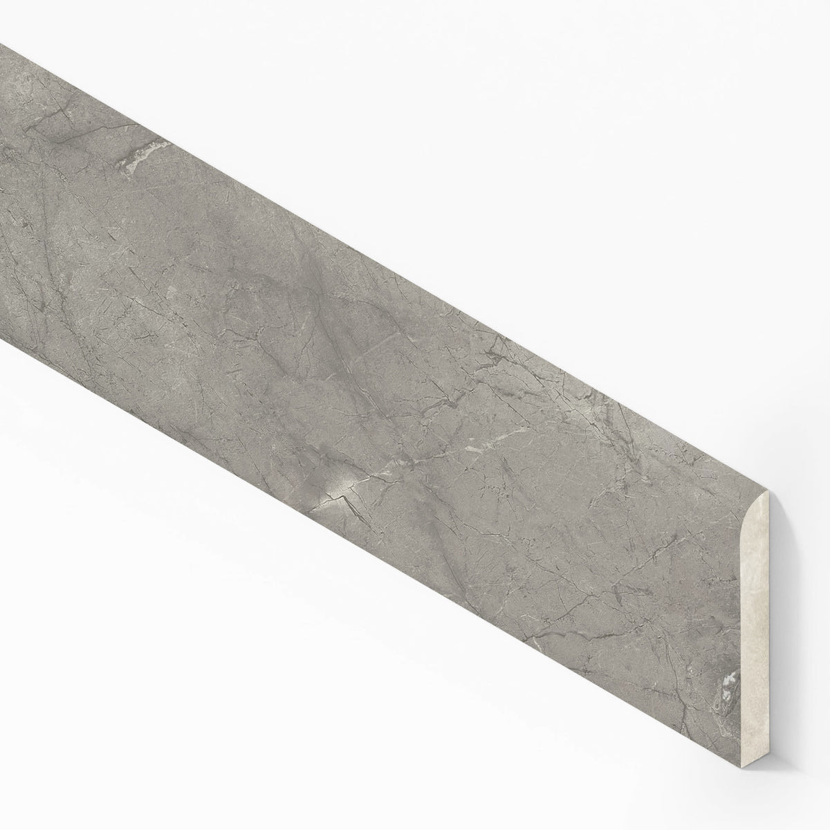 Plinthe carrelage effet Marbre Gris Royal 60x7,2 cm Mat Orsiano