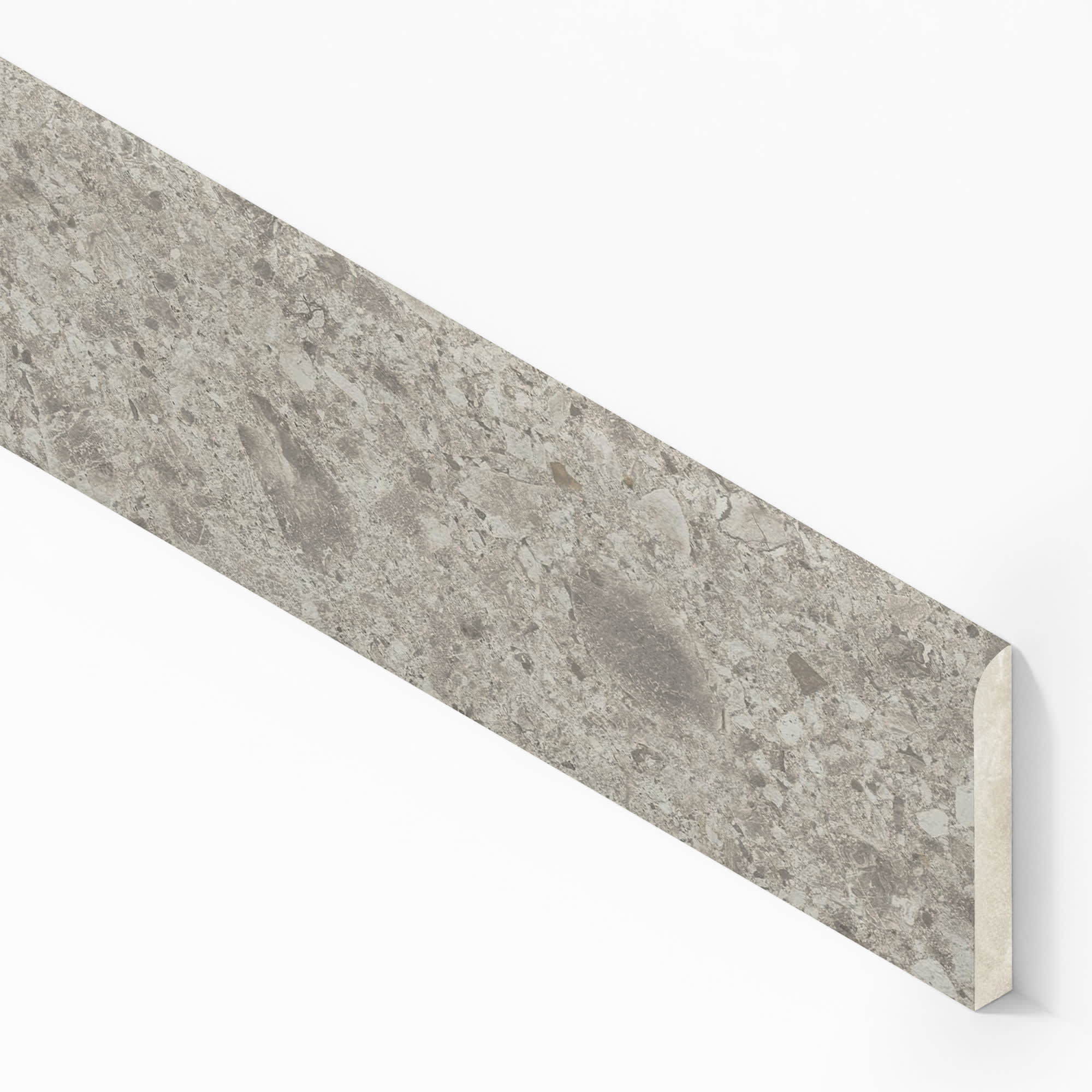 Plinthe carrelage effet Pierre Ceppo di Gré Gris Clair 120x7,2 cm Mat Massira