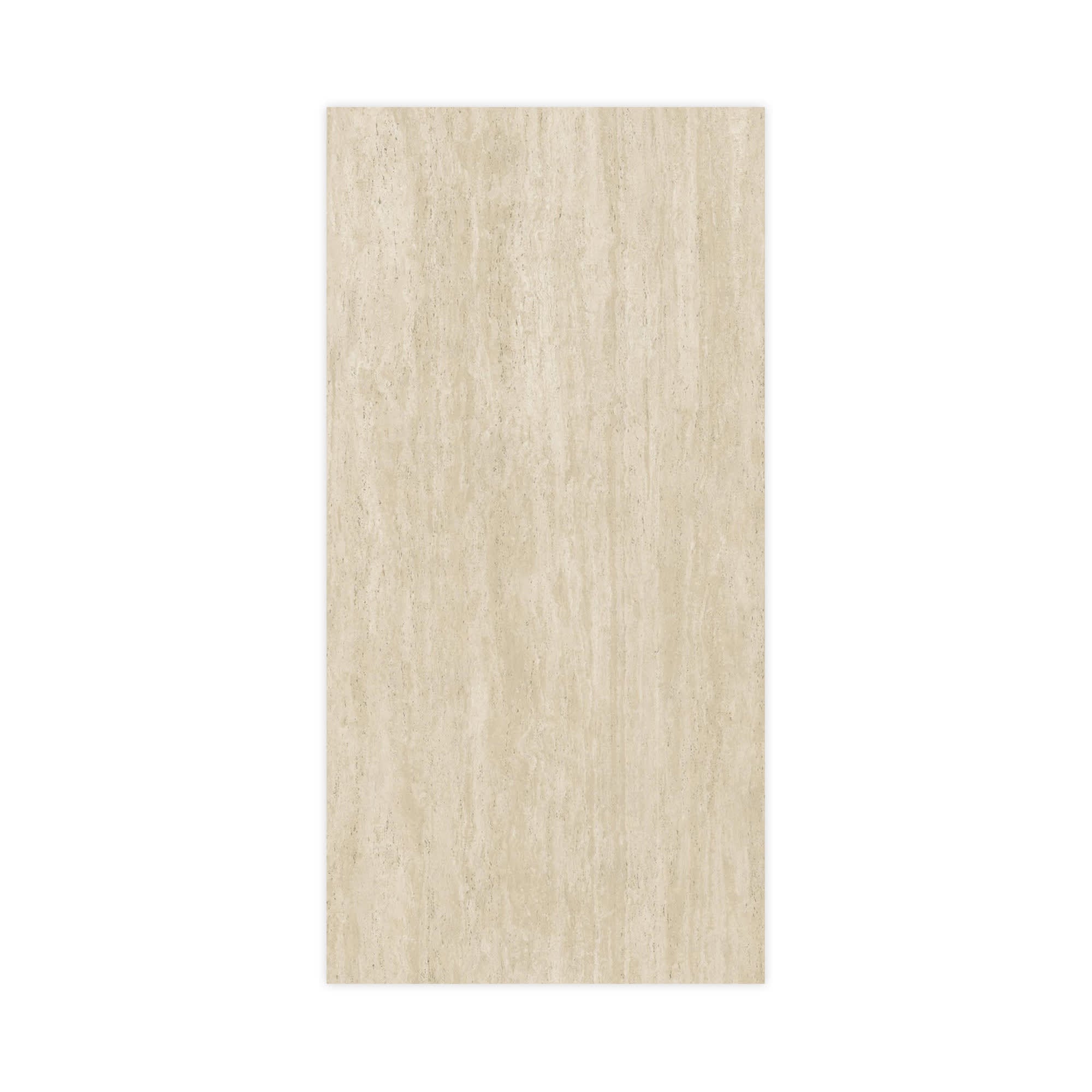 Carrelage effet Travertin Grège Vein Cut 240x120x0,9 cm Mat Neravio - Mur intérieur