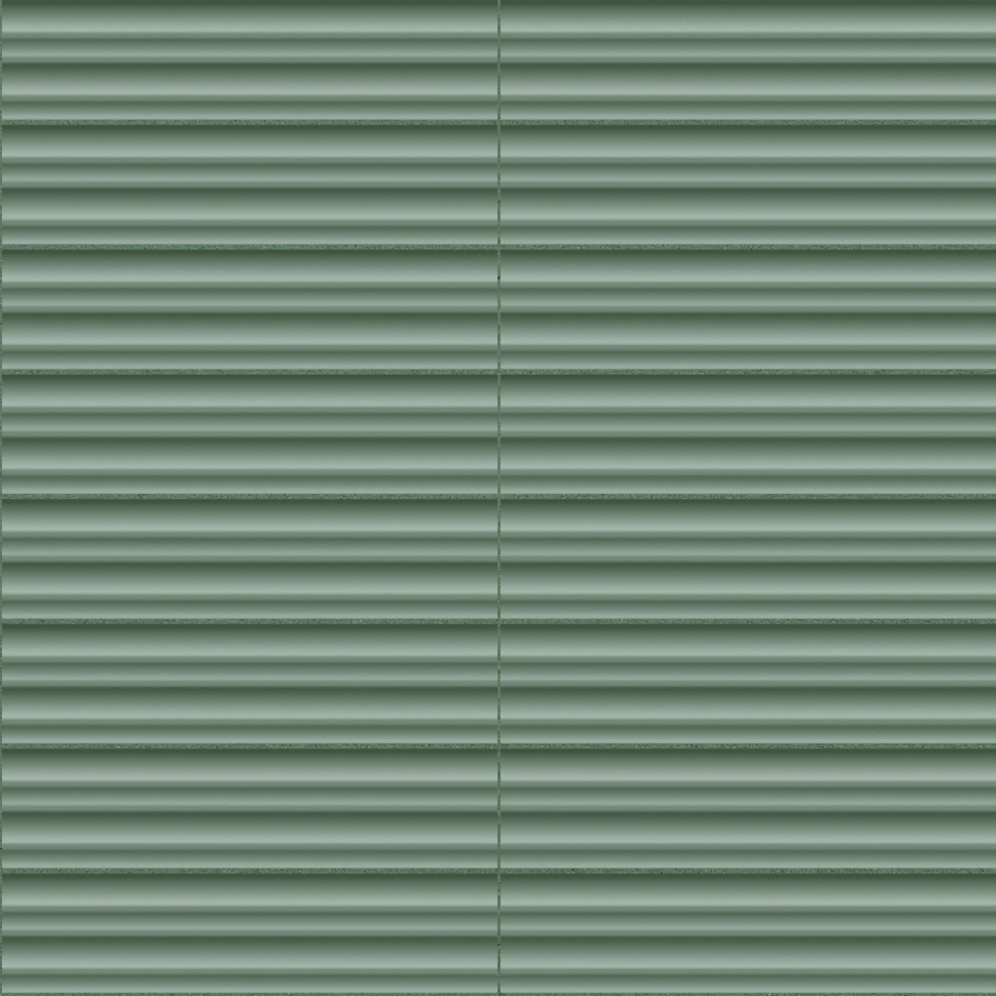 Carrelage 3D Vert 25x5x1,2 cm Iseron - Mur intérieur