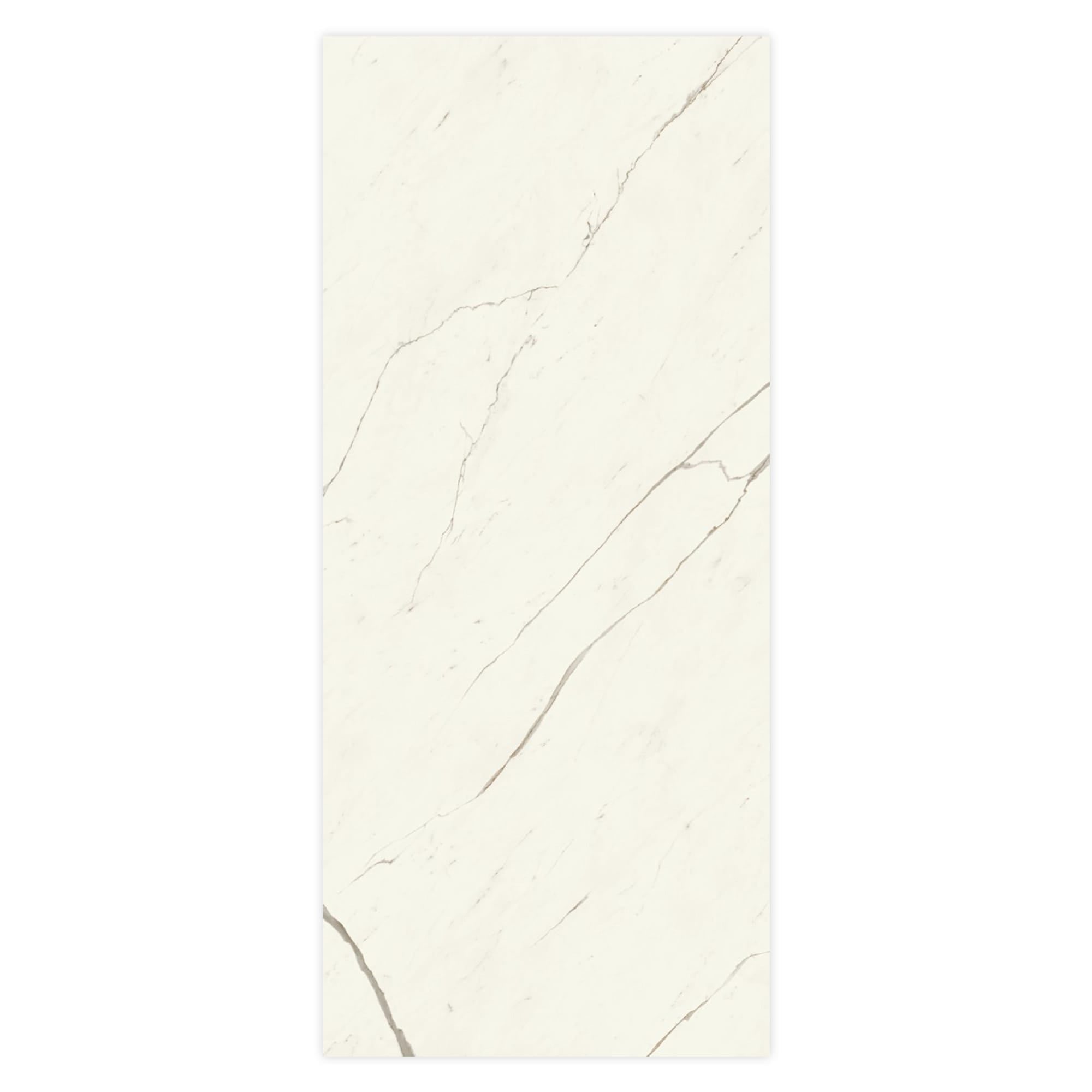 Carrelage effet Marbre Blanc Calacatta Alba 278x120x0,6 cm Silk Montira - Mur intérieur