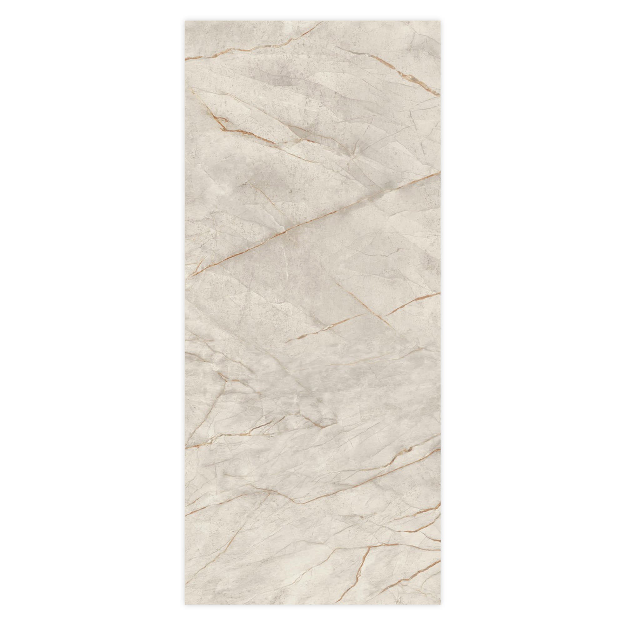 Carrelage effet Marbre Blanc Himalaya 278x120x0,6 cm Silk Sorvella - Mur intérieur