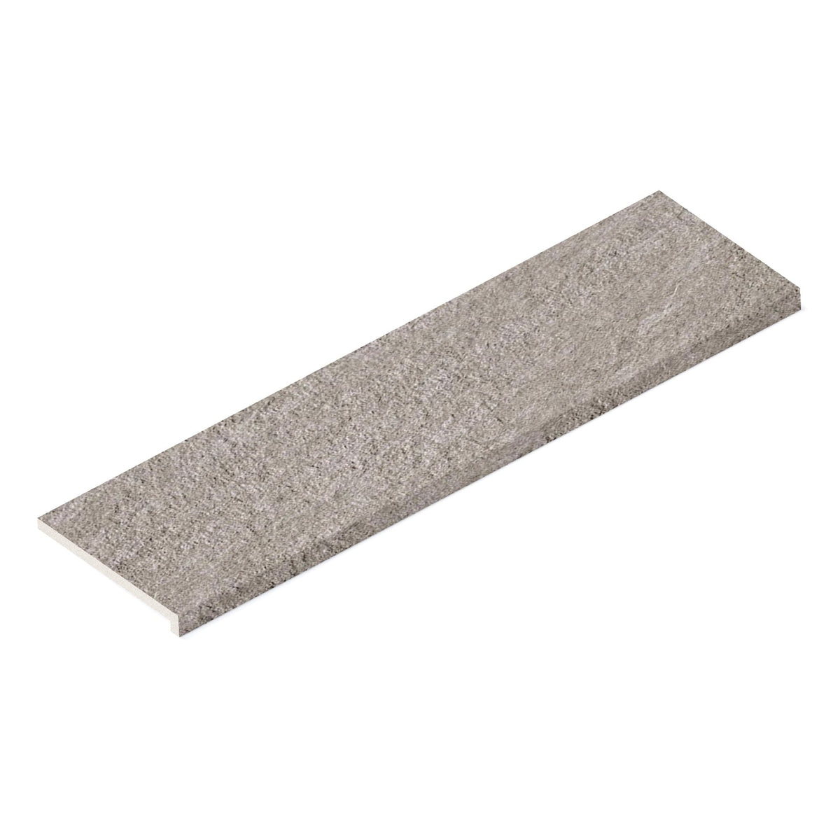 Margelle de piscine effet Pierre Quartzite Gris Silver 120x33x2 cm Bord Droit avec retombée Teravio