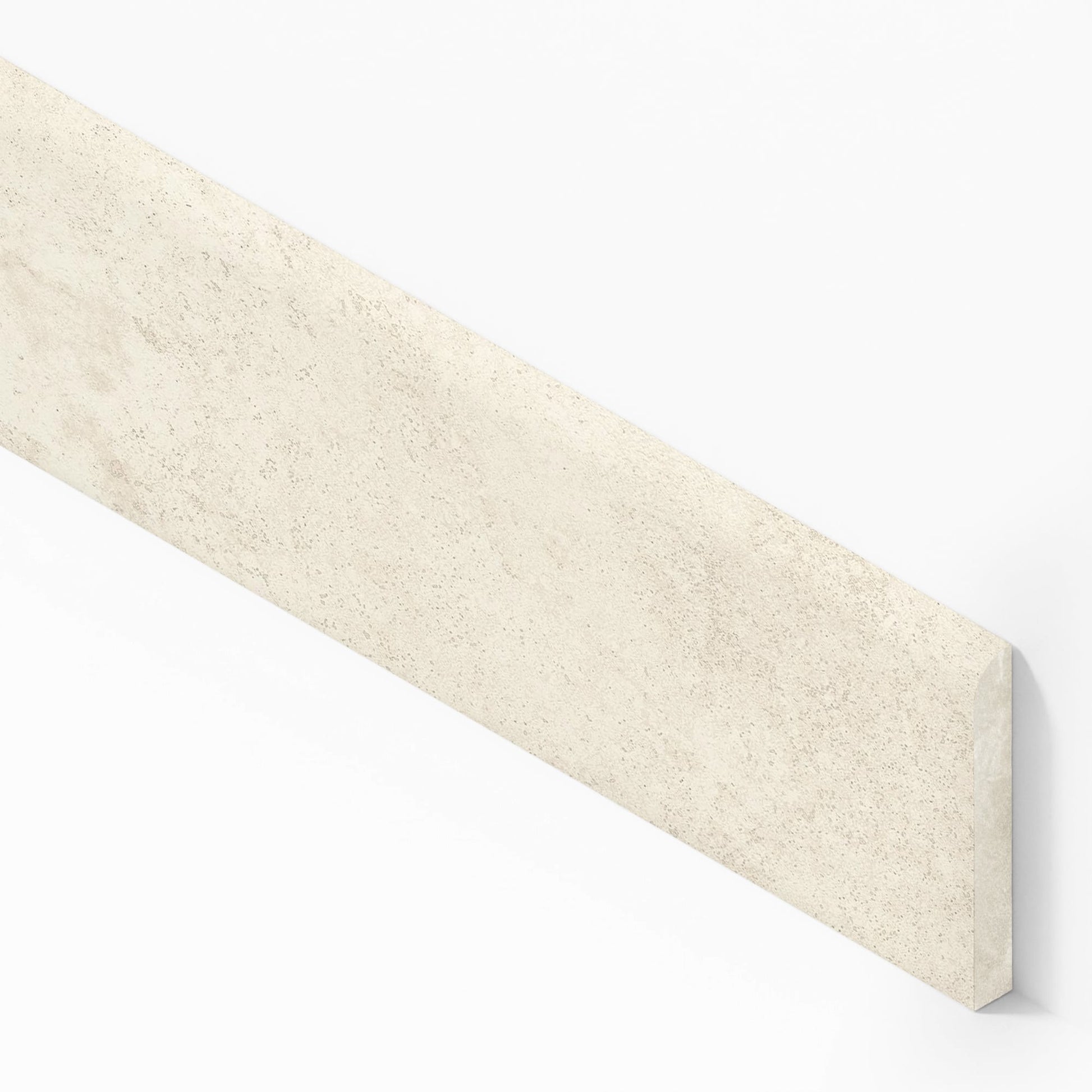 Plinthe carrelage effet Travertin Blanc Cross Cut 120x7,2 cm Mat Neravio
