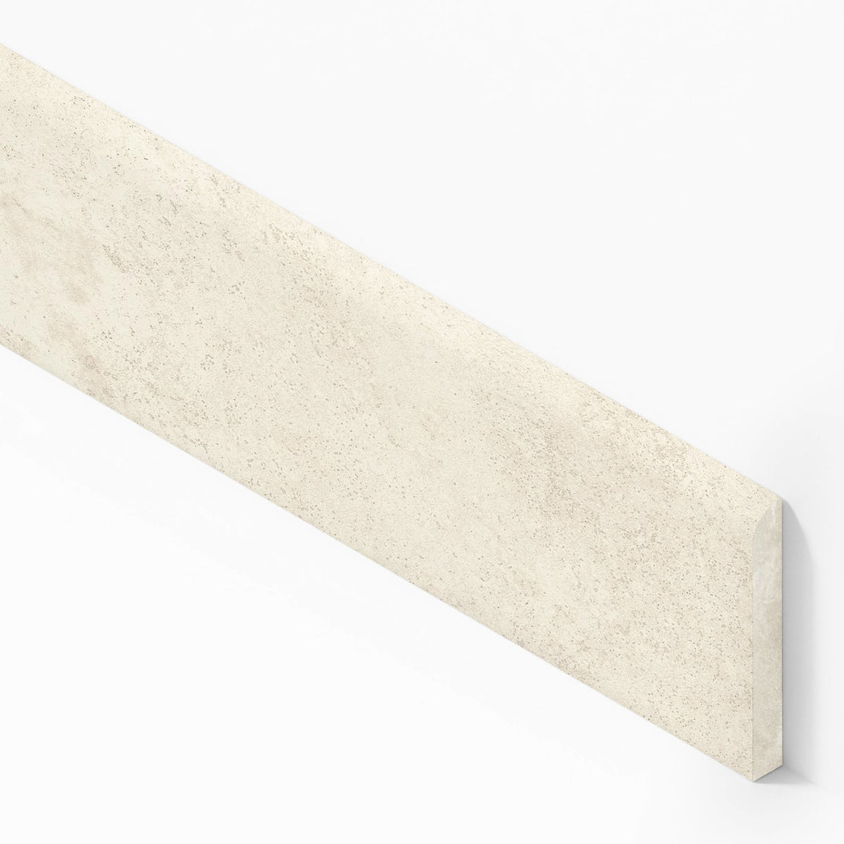 Plinthe carrelage effet Travertin Blanc Vein Cut 120x7,2 cm Mat Neravio