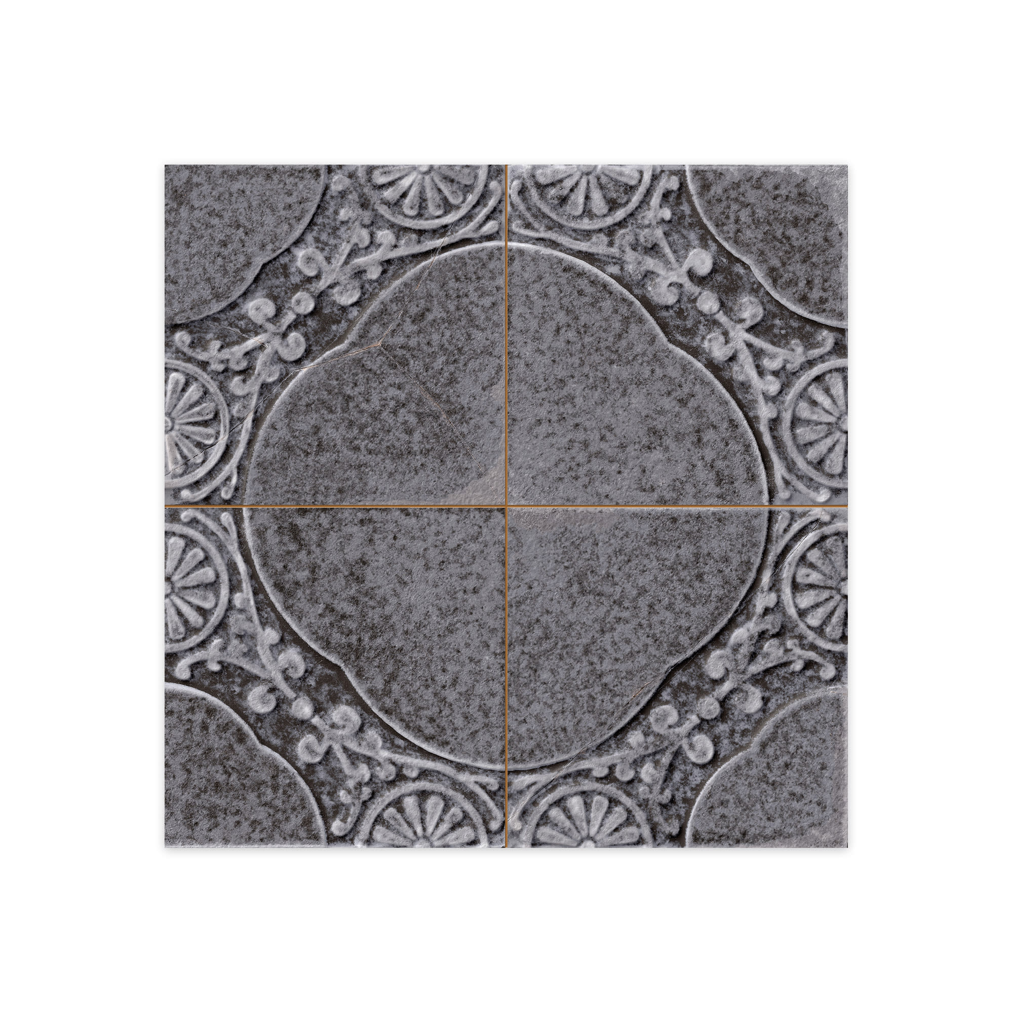 Carrelage Vintage Noir Uruk 45x45x0,95 cm Carvella - Sol et mur intérieur