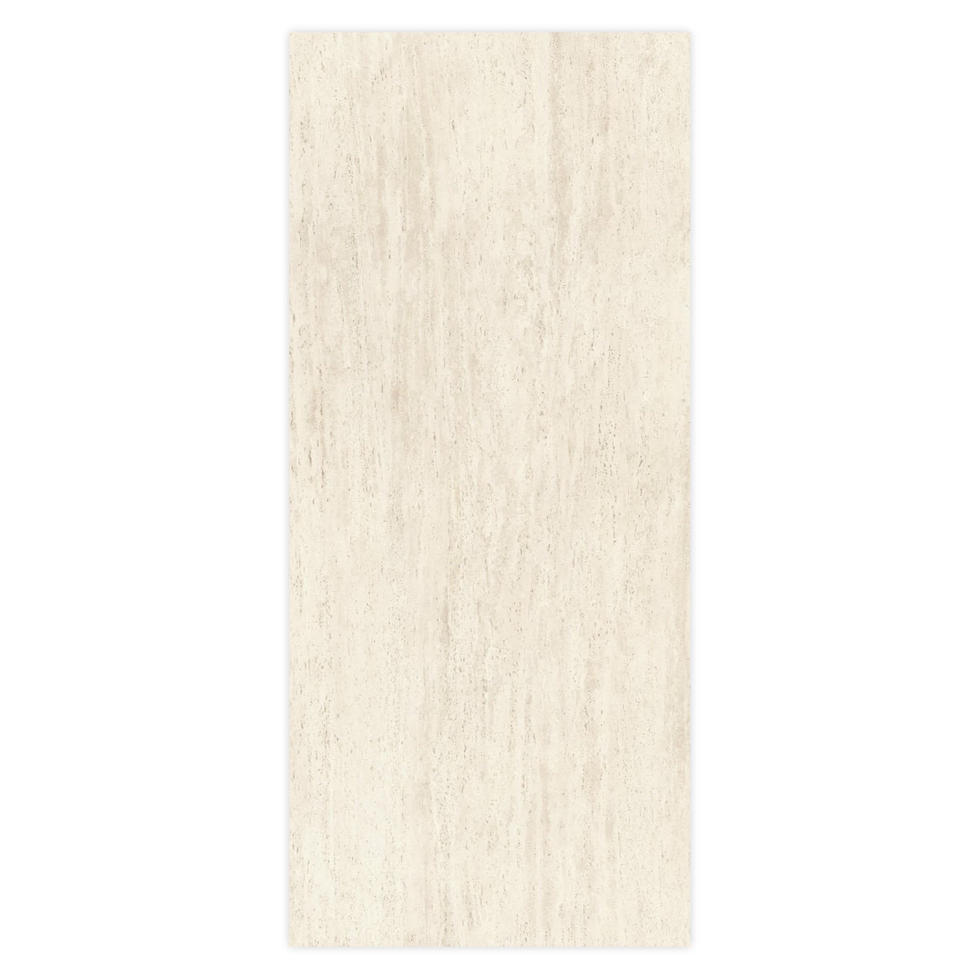 Carrelage effet Travertin Blanc Vein Cut 278x120x0,6 cm Mat Neravio - Mur intérieur