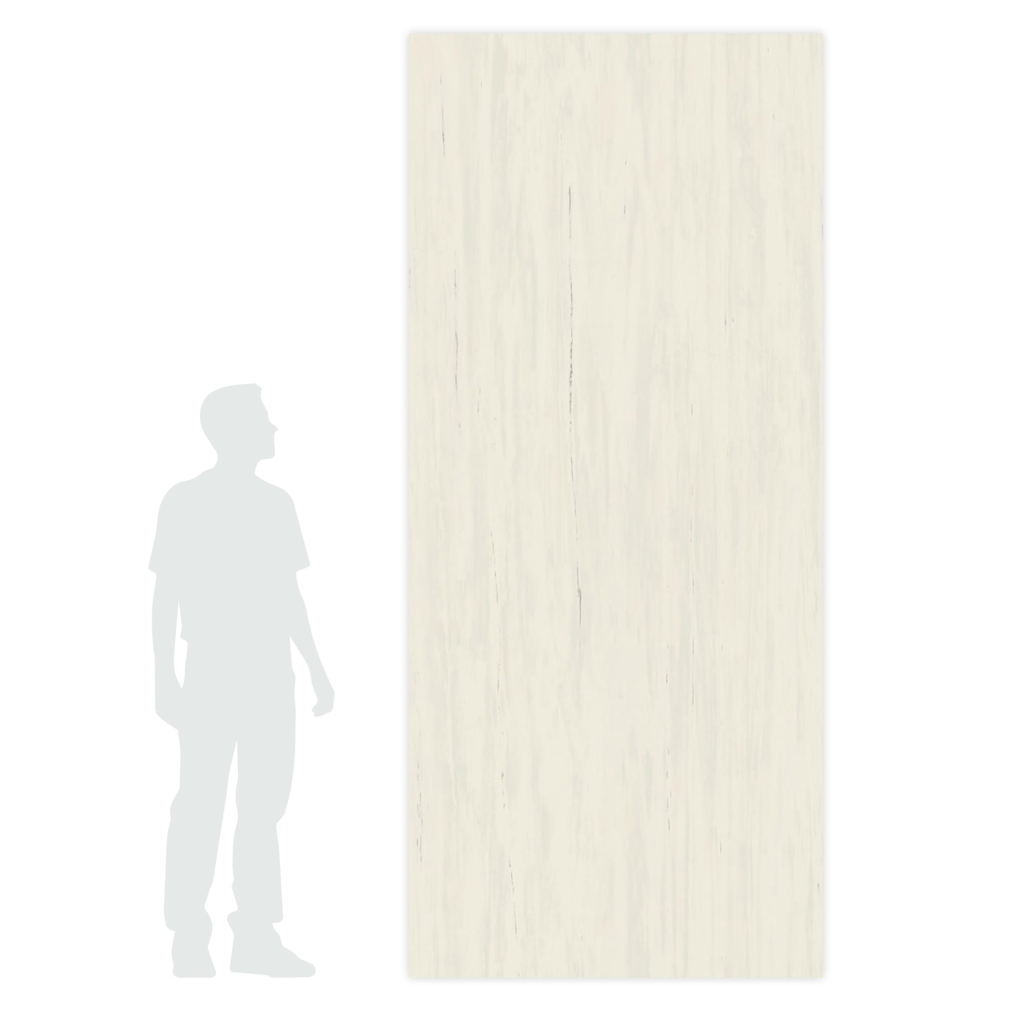 Carrelage effet Marbre Blanc Dolomite 278x120x0,6 cm Brillant Marvillo - Mur intérieur