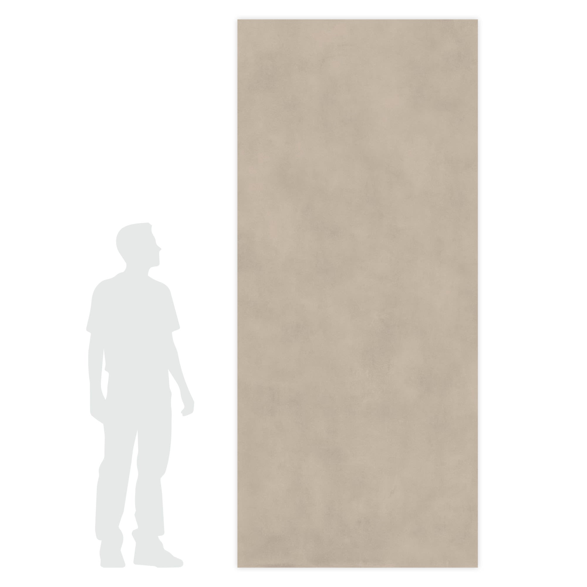 Carrelage effet Béton Grège 278x120x0,6 cm Mat Montera - Mur intérieur