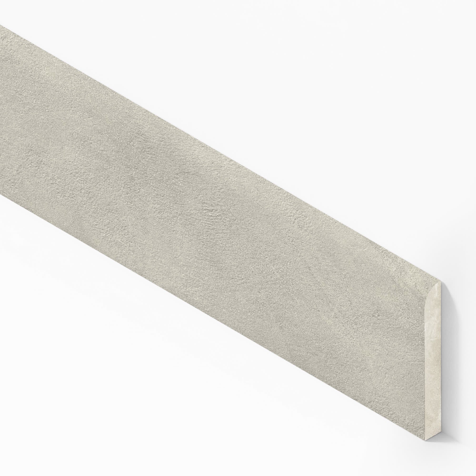 Plinthe carrelage effet Béton Gris Argile 120x7,2 cm Mat Stavira