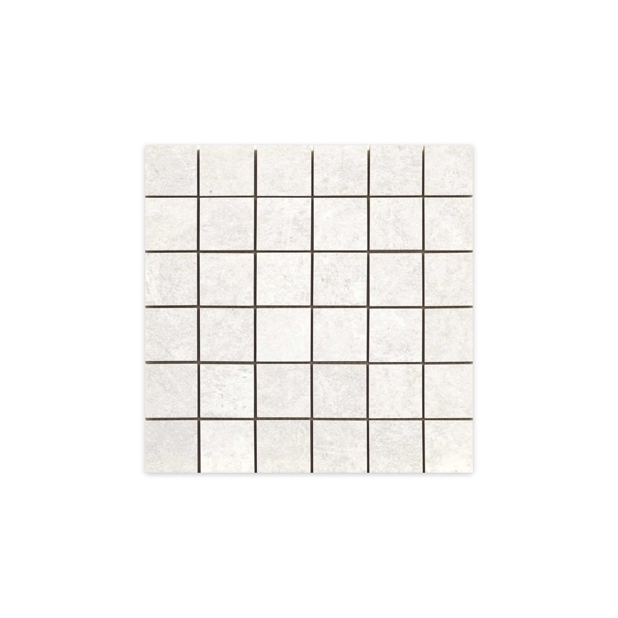 Mosaïque effet Béton Blanc Lin 30x30x0,9 cm Sorelan - Sol et mur intérieur