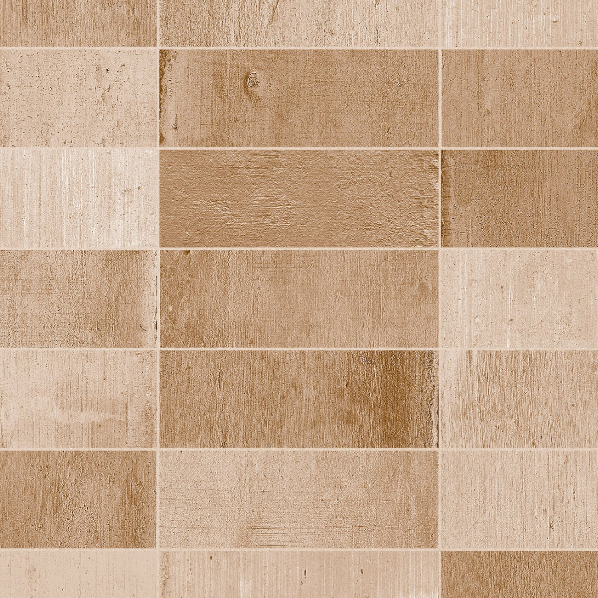 Carrelage effet Zellige Terracotta 24,6x6x0,85 cm Azurel - Sol et mur intérieur