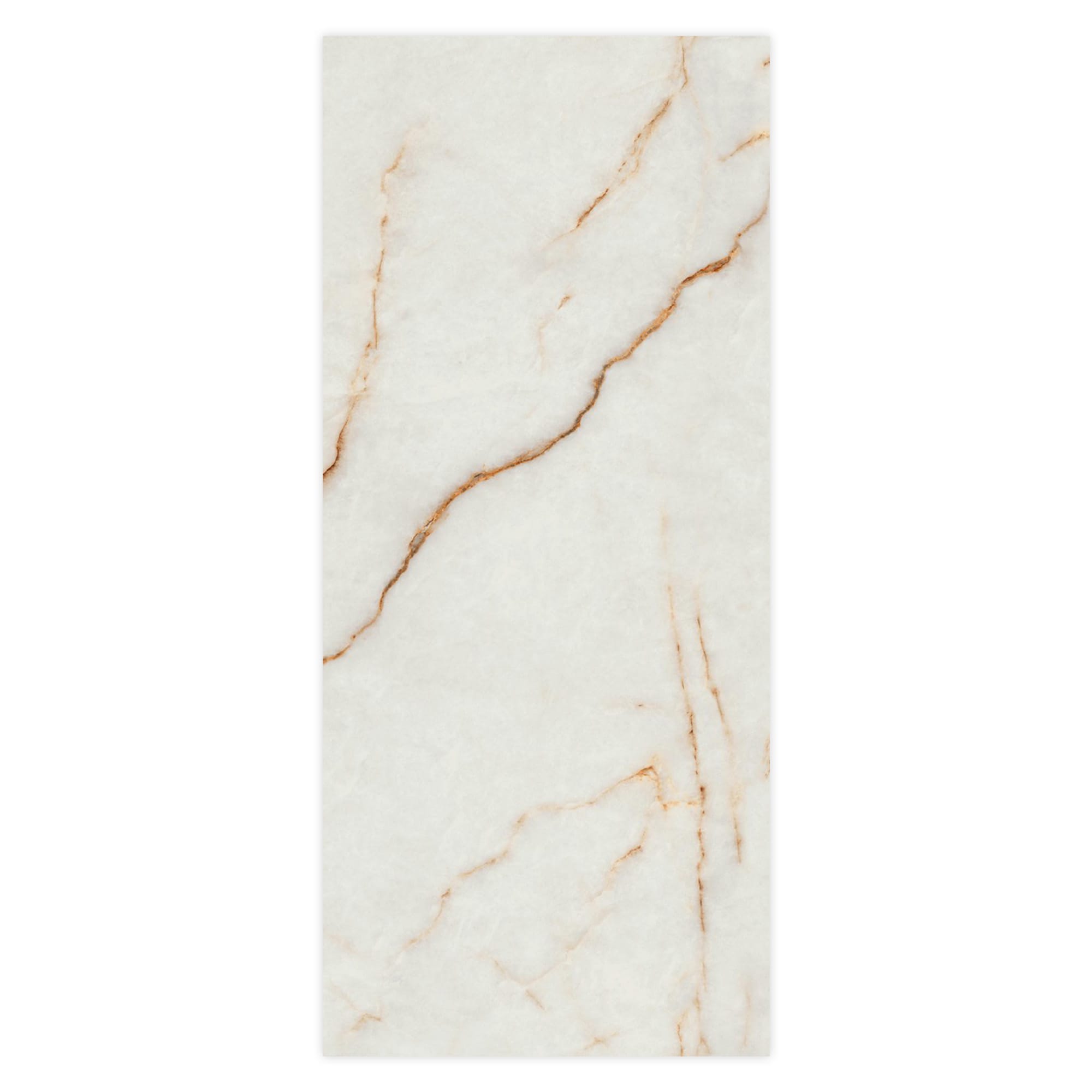 Carrelage effet Marbre Blanc Cristallo 278x120x0,6 cm Silk Sorvella - Mur intérieur