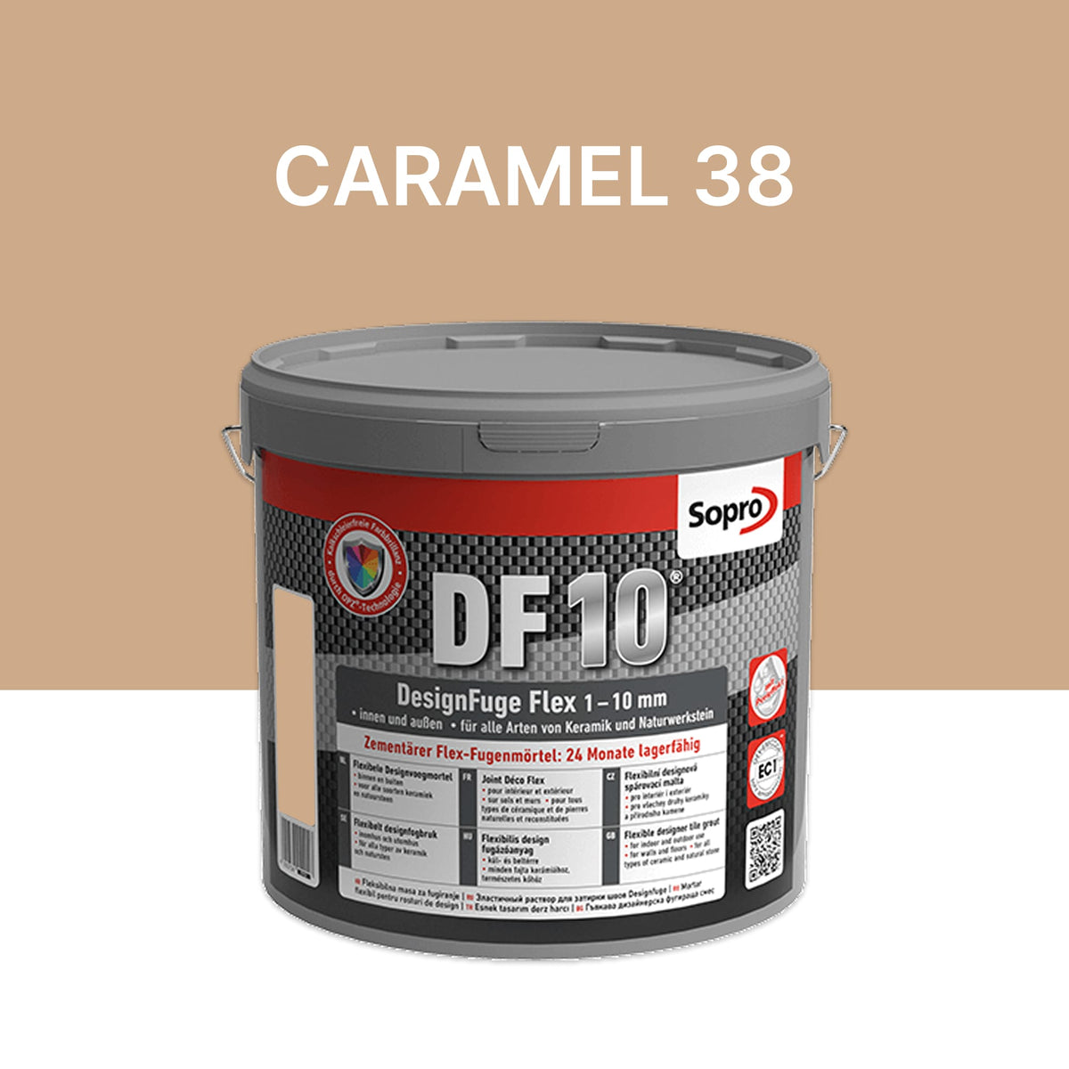 Joint carrelage salle de bains - 1 à 10 mm - Caramel 38 - Sopro DF 10 - 5 kg