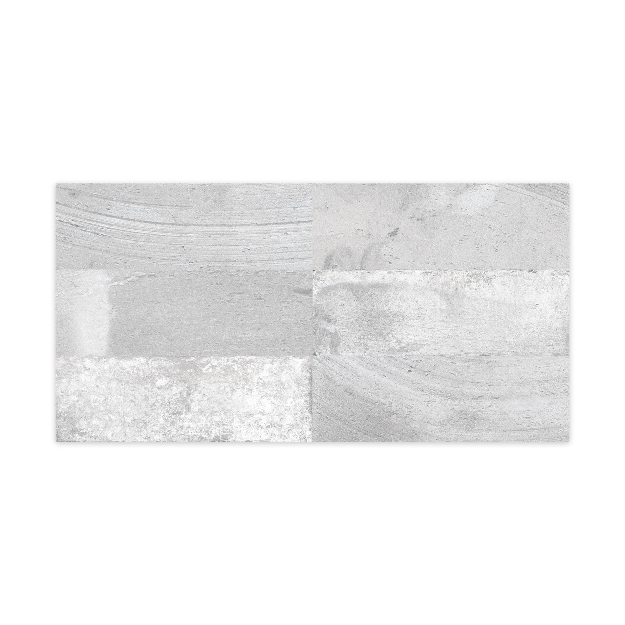 Carrelage Vintage effet Terre cuite Gris 40x20x1,03 cm Terramo - Mur intérieur