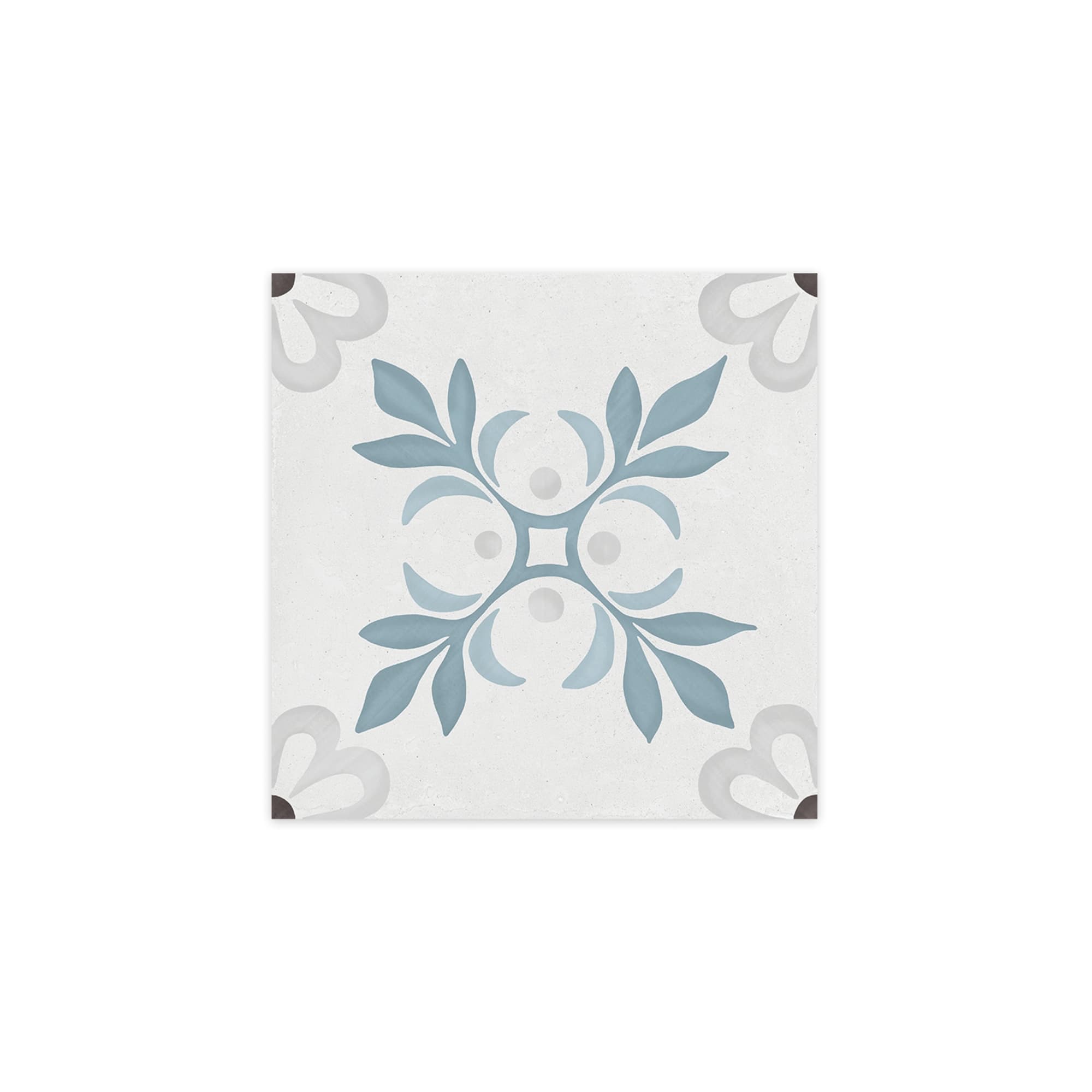 Carrelage effet Carreau ciment Roselis Bleu 22,3x22,3x0,9 cm Ventoril - Sol et mur intérieur