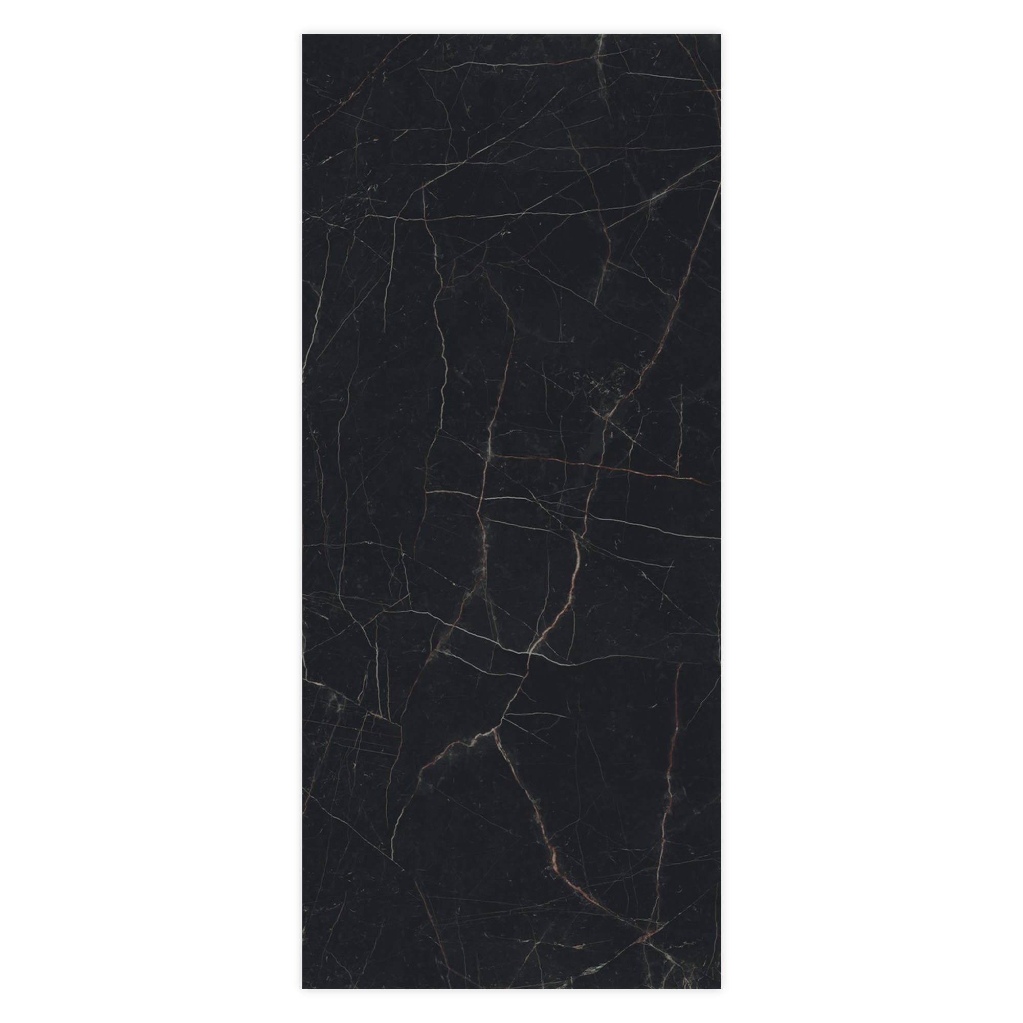 Carrelage effet Marbre Noir Scuro 278x120x0,6 cm Mat Magnaro - Mur intérieur