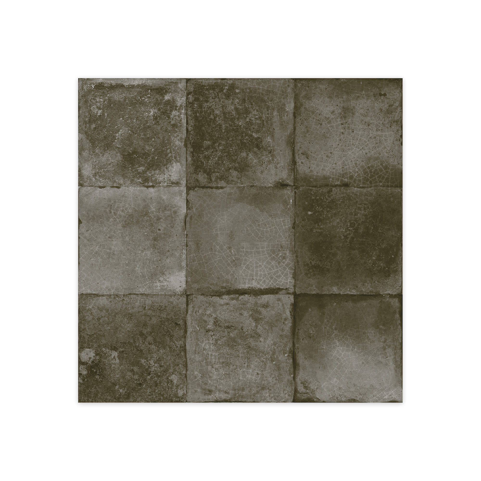 Carrelage Vintage effet Zellige Noir 33x33x0,95 cm Orelia - Sol et mur intérieur