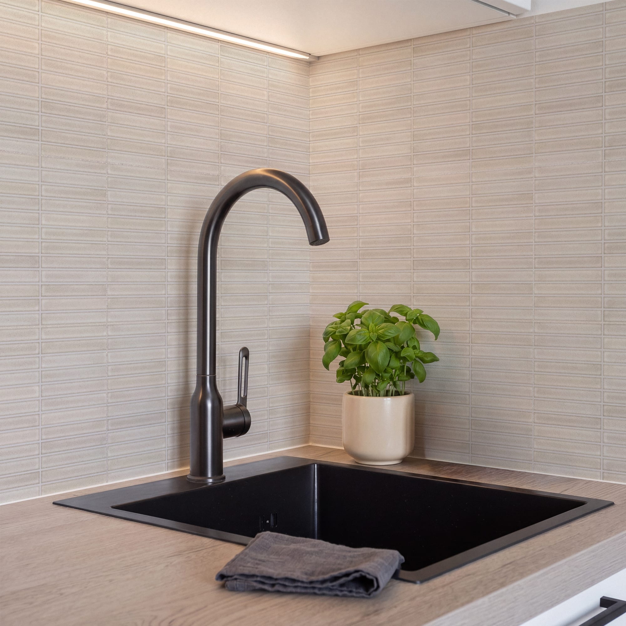 Carrelage 3D Beige 20x20x0,78 cm Lurexio - Mur intérieur