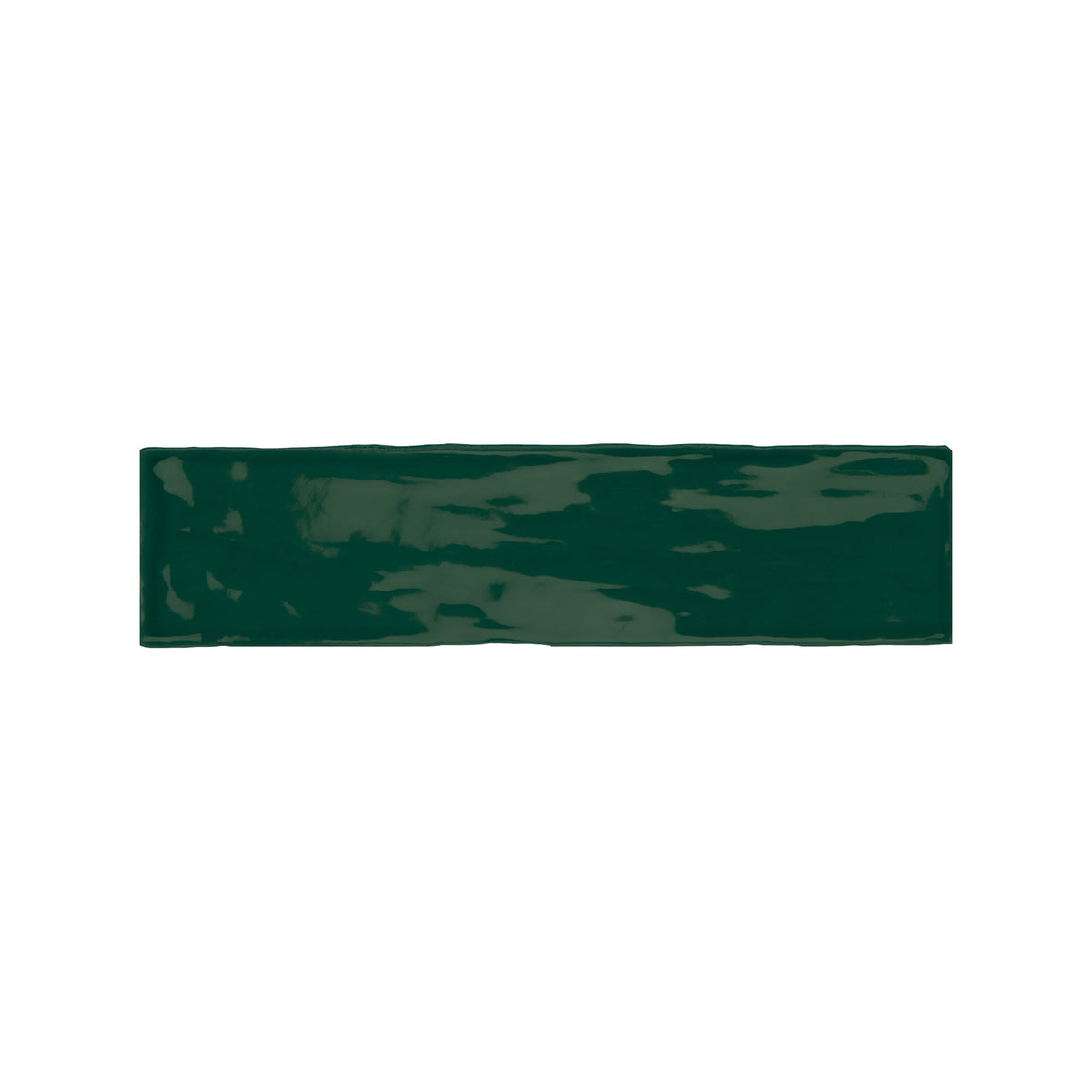 Carrelage effet Zellige Vert Profond 30x7,5x0,82 cm Brillant Novaril - Mur intérieur