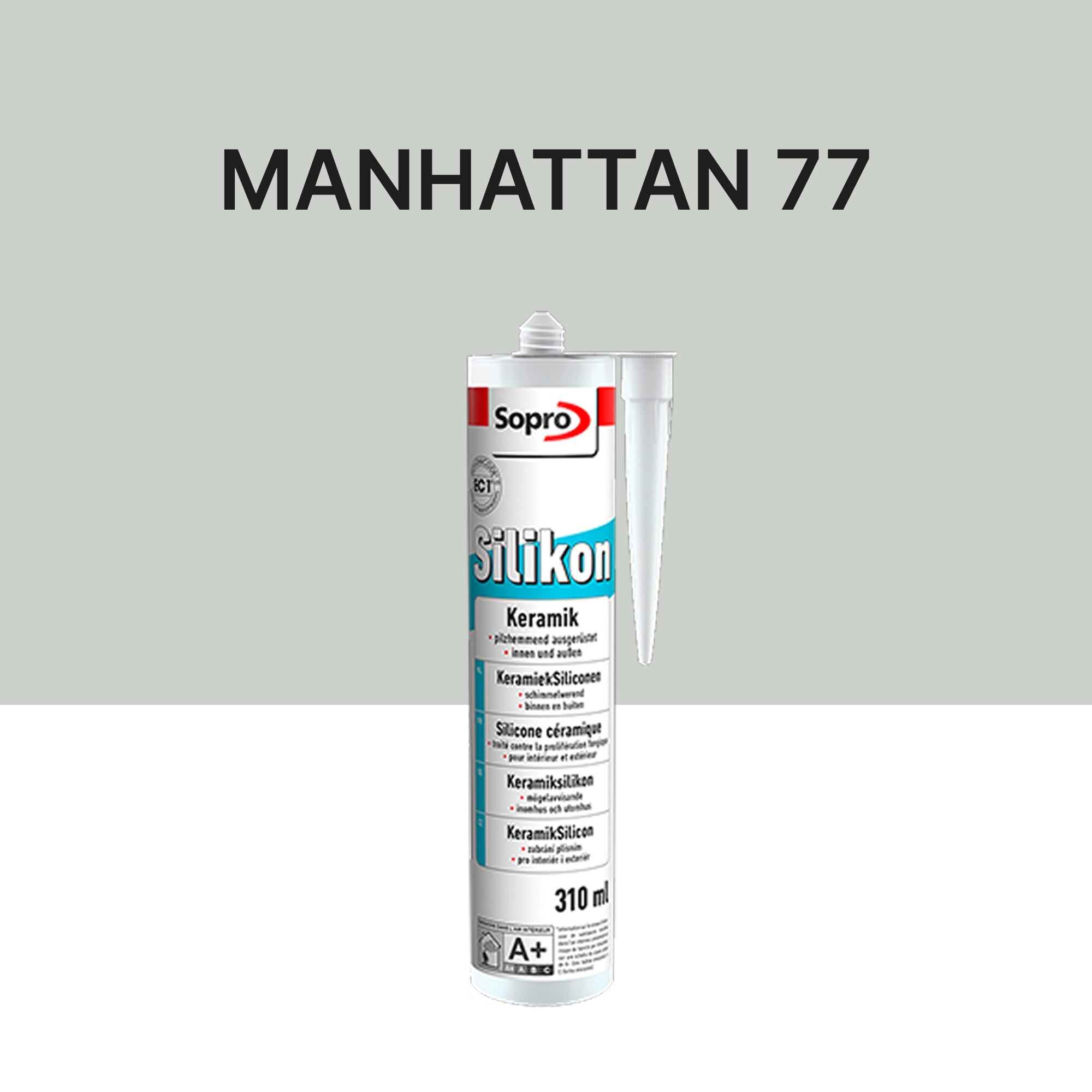 Mastic silicone spécial carrelage - Manhattan 77 - 310 ml