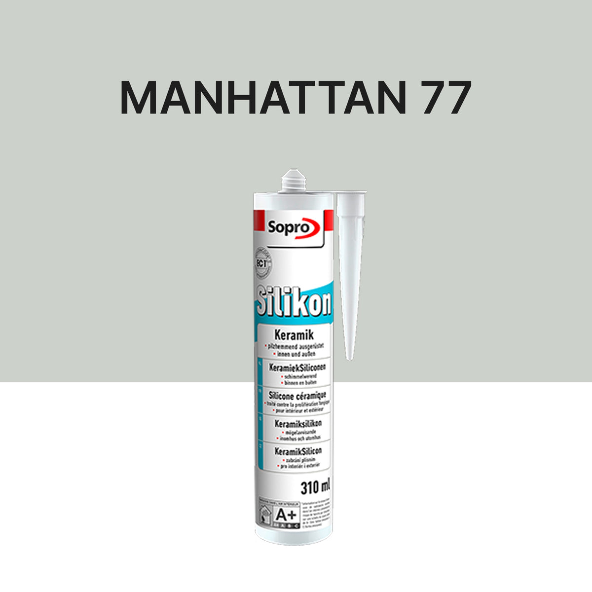 Mastic silicone spécial carrelage - Manhattan 77 - 310 ml