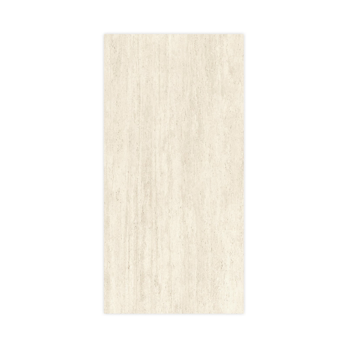 Carrelage effet Travertin Blanc Vein Cut 240x120x0,9 cm Mat Neravio - Mur intérieur