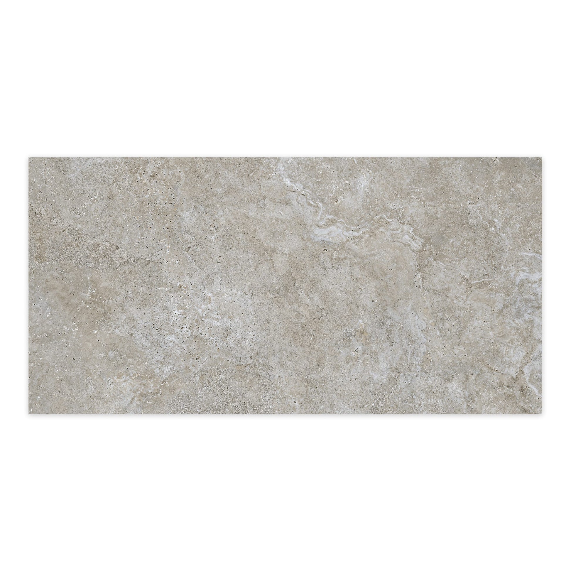 Carrelage effet Travertin Gris Marron 120x60x0,9 cm In&Out Castorel - Sol et mur intérieur et Sol extérieur