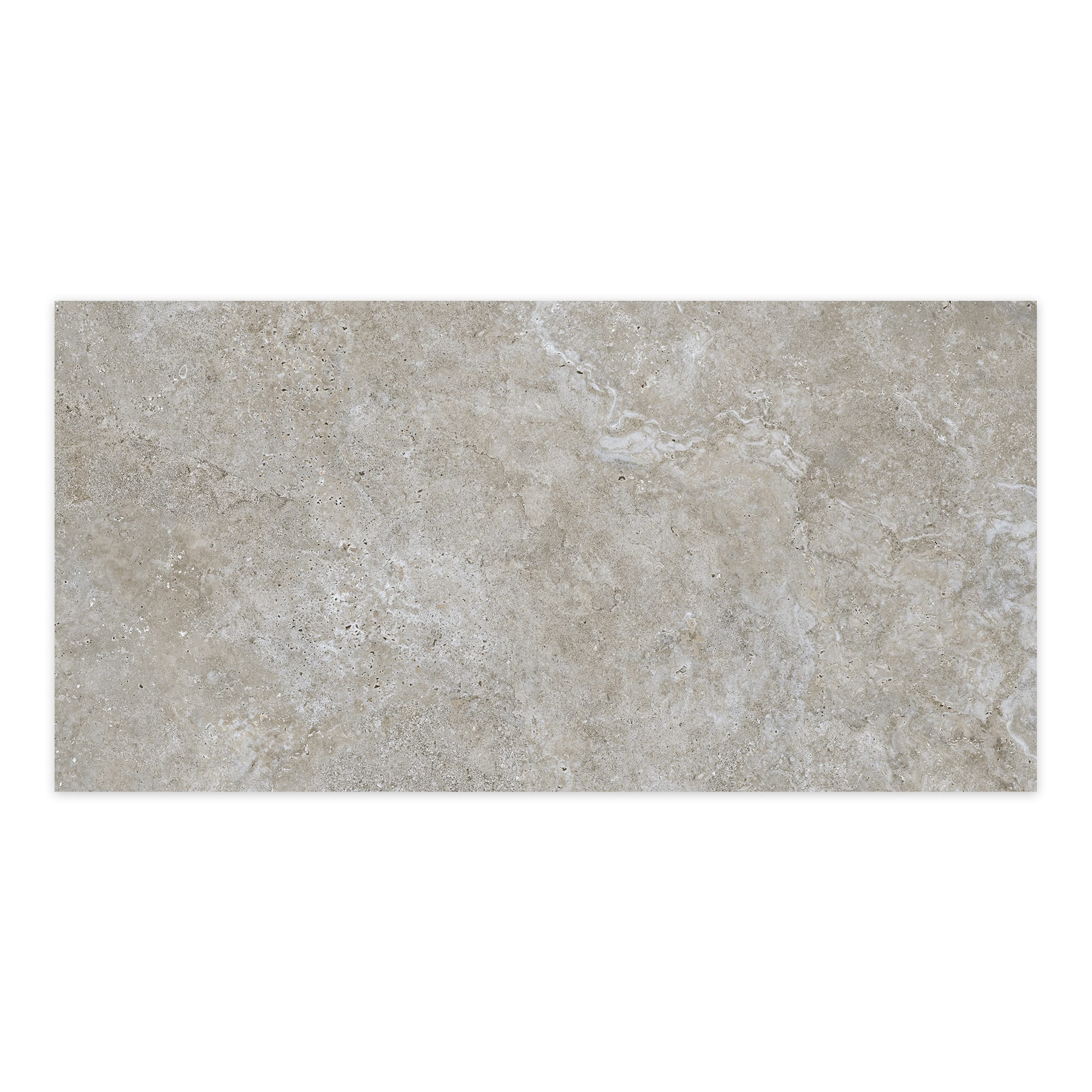 Carrelage effet Travertin Gris Marron 120x60x0,9 cm In&Out Castorel - Sol et mur intérieur et Sol extérieur