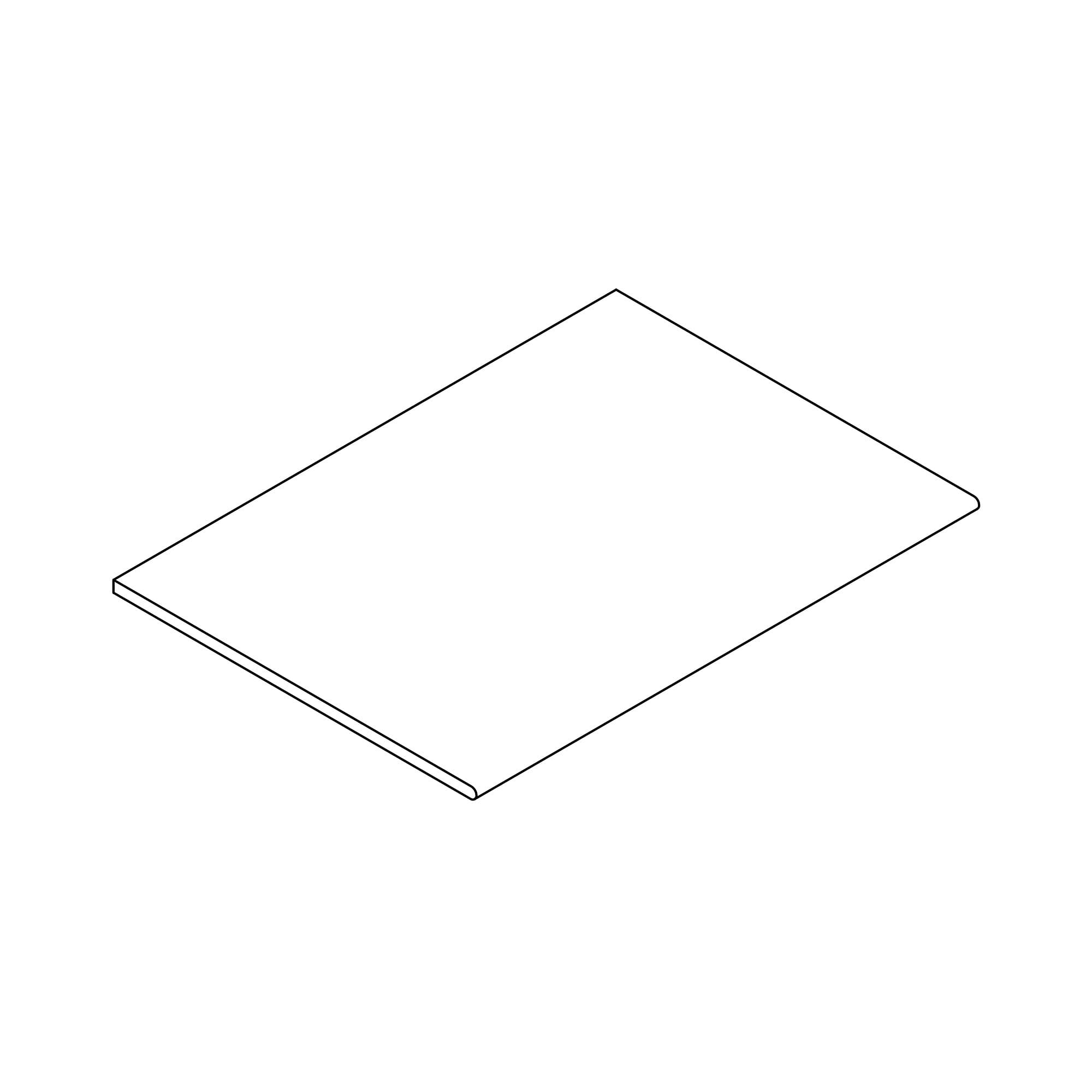 Margelle de piscine effet Pierre Quartzite Beige Doré 90x60x2 cm Bord 1/2 Rond Salvero