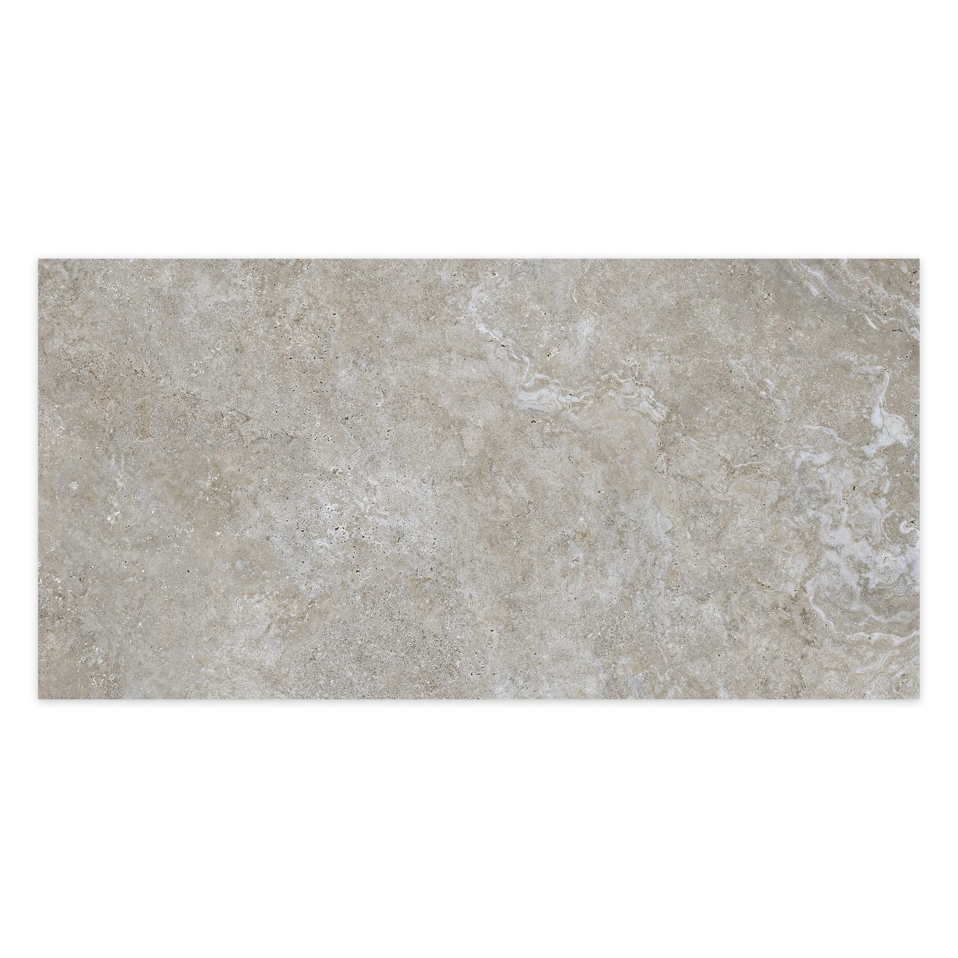 Carrelage effet Travertin Gris Marron 151x75,5x0,9 cm In&Out Castorel - Sol et mur intérieur et Sol extérieur