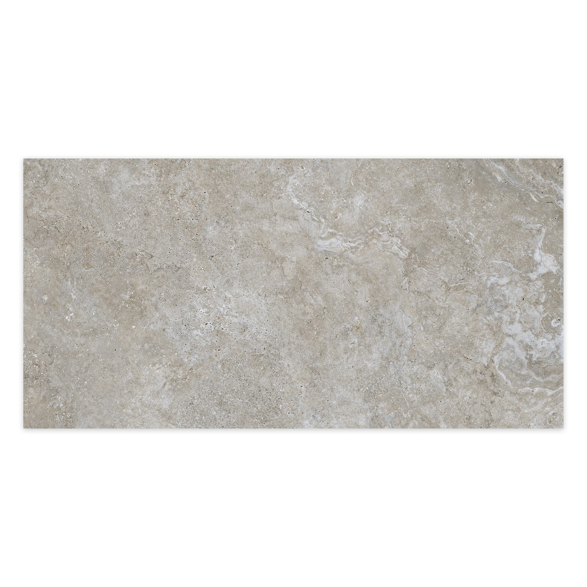 Carrelage effet Travertin Gris Marron 151x75,5x0,9 cm In&Out Castorel - Sol et mur intérieur et Sol extérieur