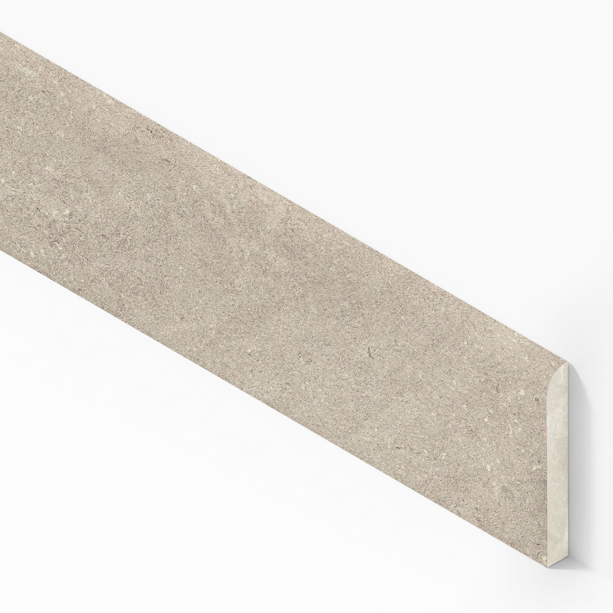 Plinthe carrelage effet Pierre Calcaire Gris Brume 150x7,2 cm Mat Rocalta