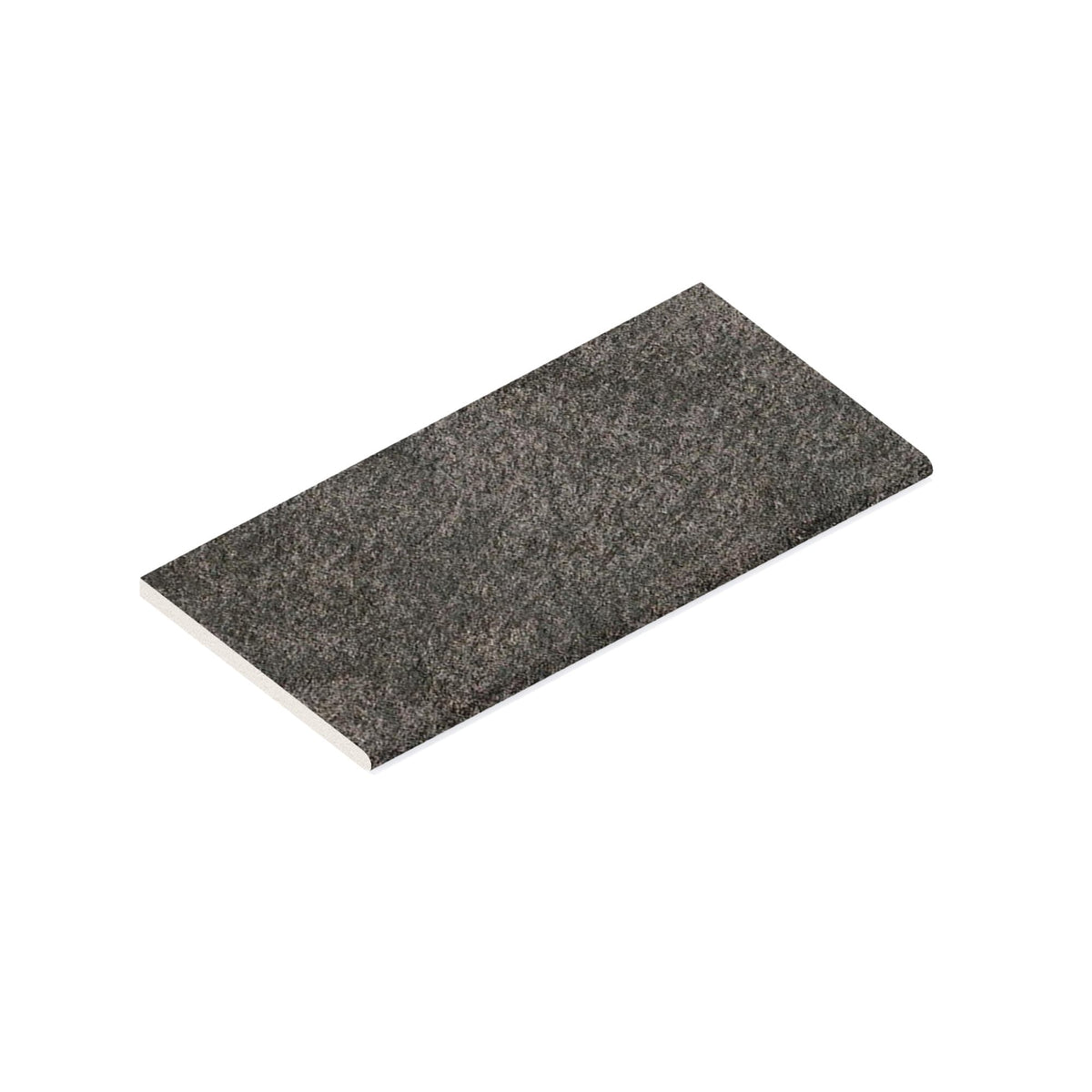 Margelle de piscine effet Pierre Quartzite Gris Argile 60x30x2 cm Bord 1/2 Rond Teravio