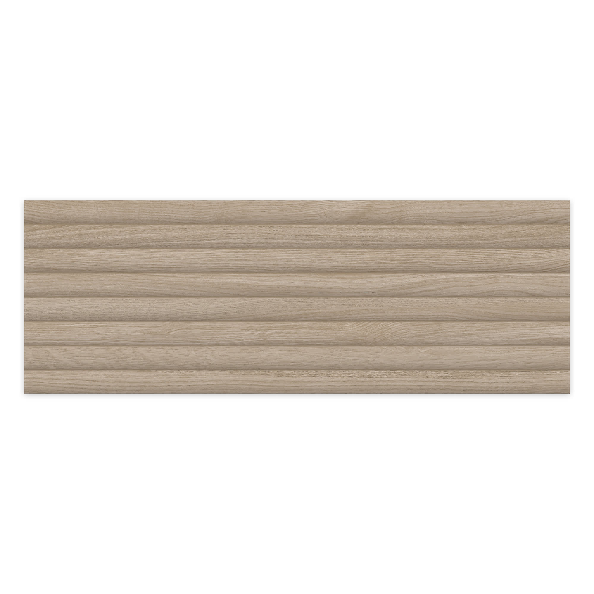 Carrelage effet Bois 3D Chêne Brun Curve 100x33,3x0,98 cm Valoren - Mur intérieur