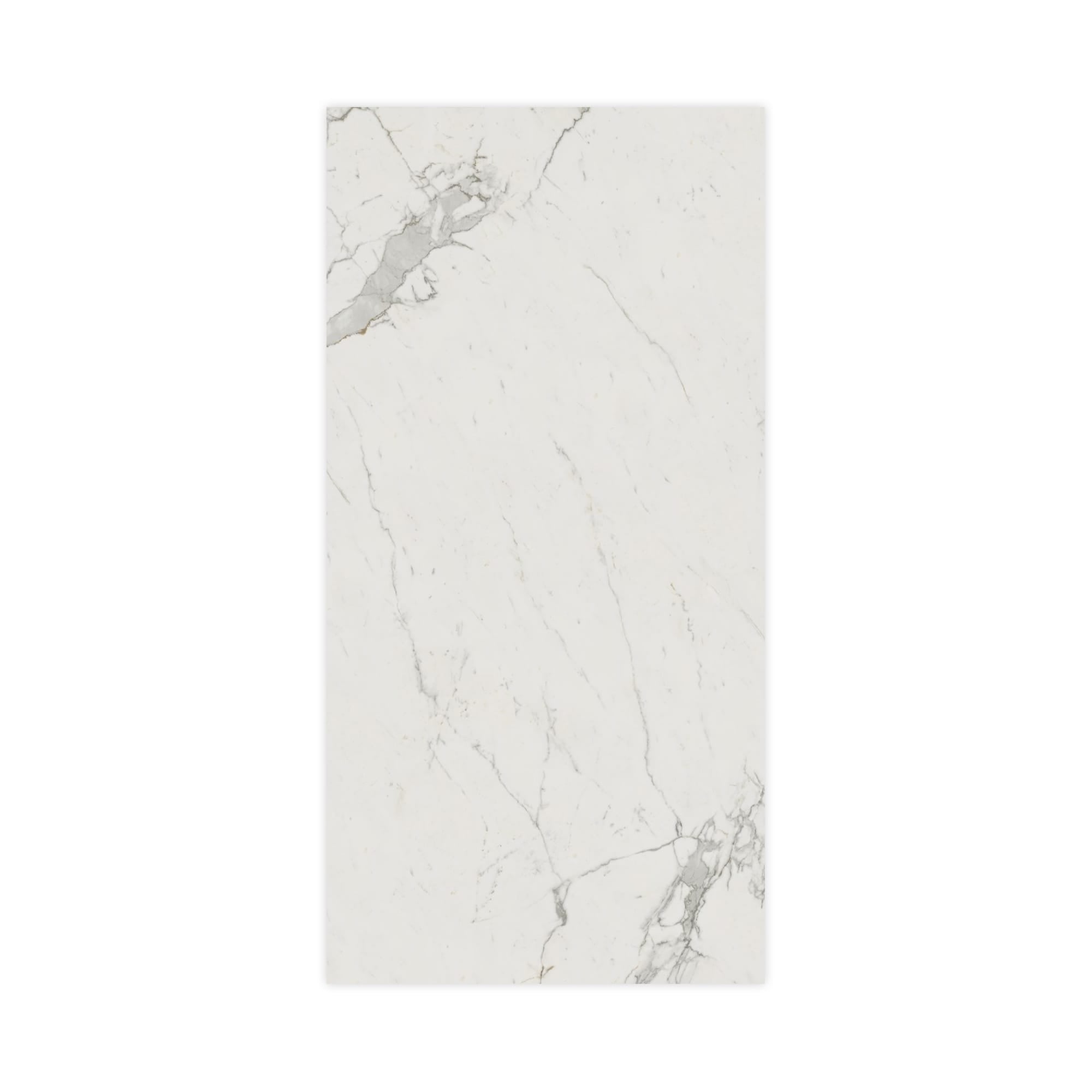 Carrelage effet Marbre Blanc Calacatta Extra 240x120x0,9 cm Brillant Clarenza - Mur intérieur
