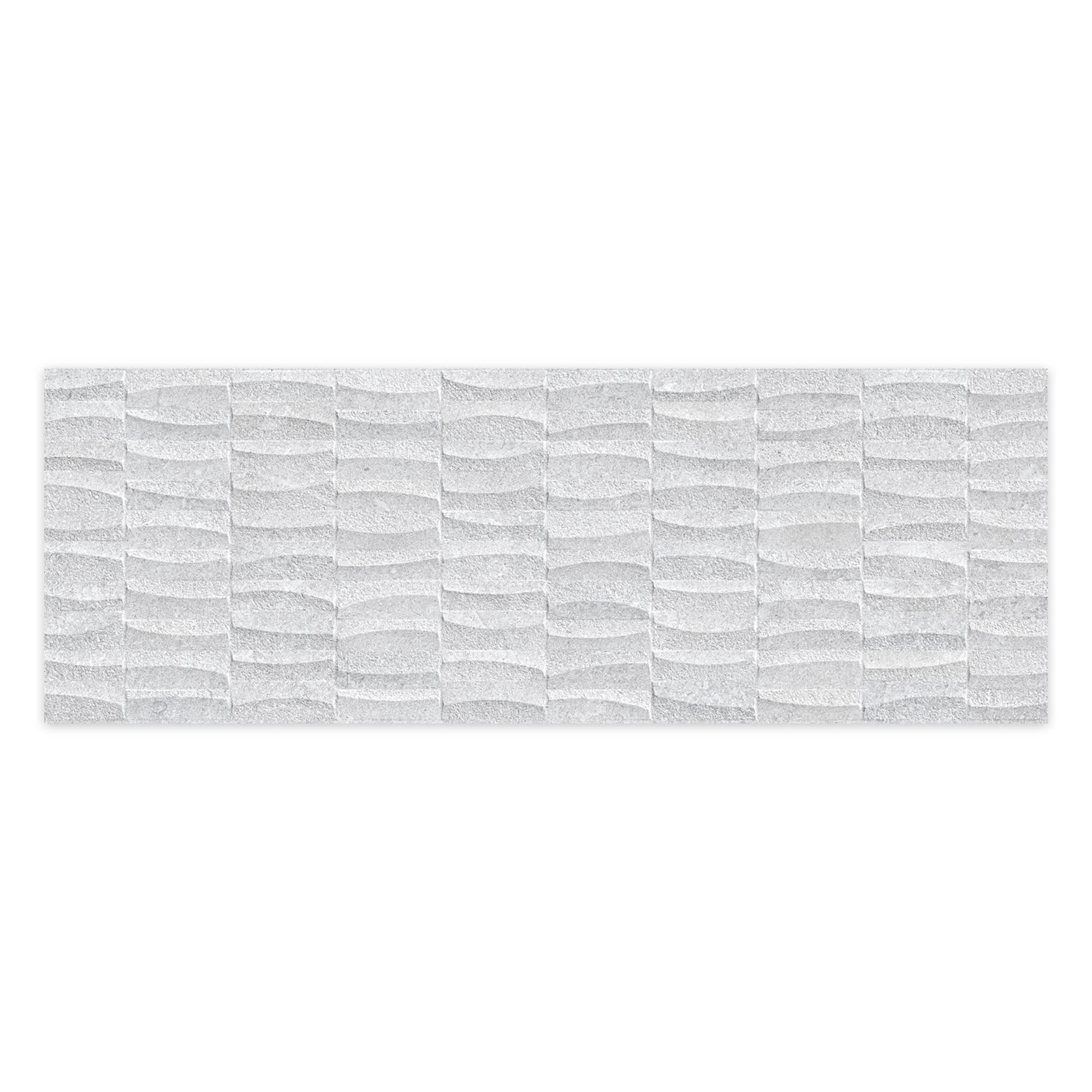Carrelage effet Pierre 3D Gris Silver 100x33,3x0,98 cm Luzerio - Mur intérieur