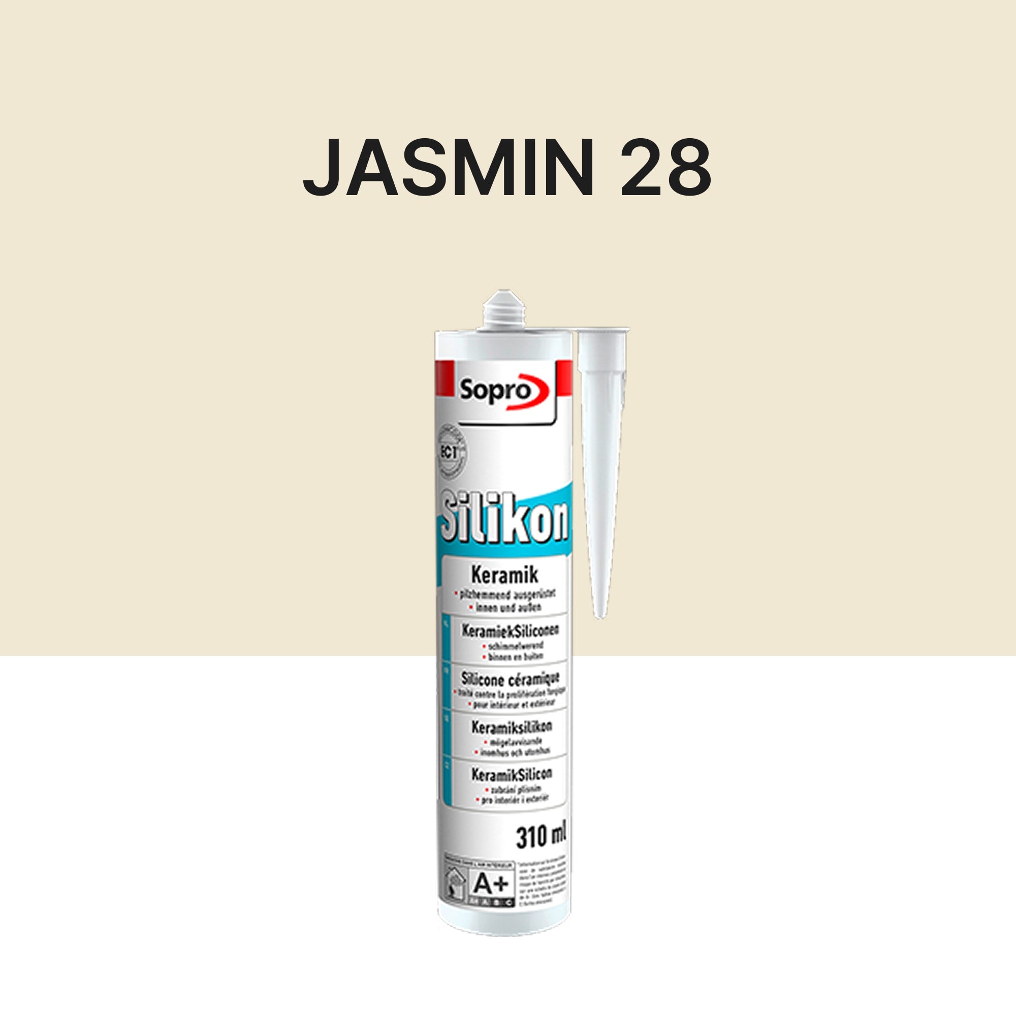 Mastic silicone spécial carrelage - Jasmin 28 - 310 ml